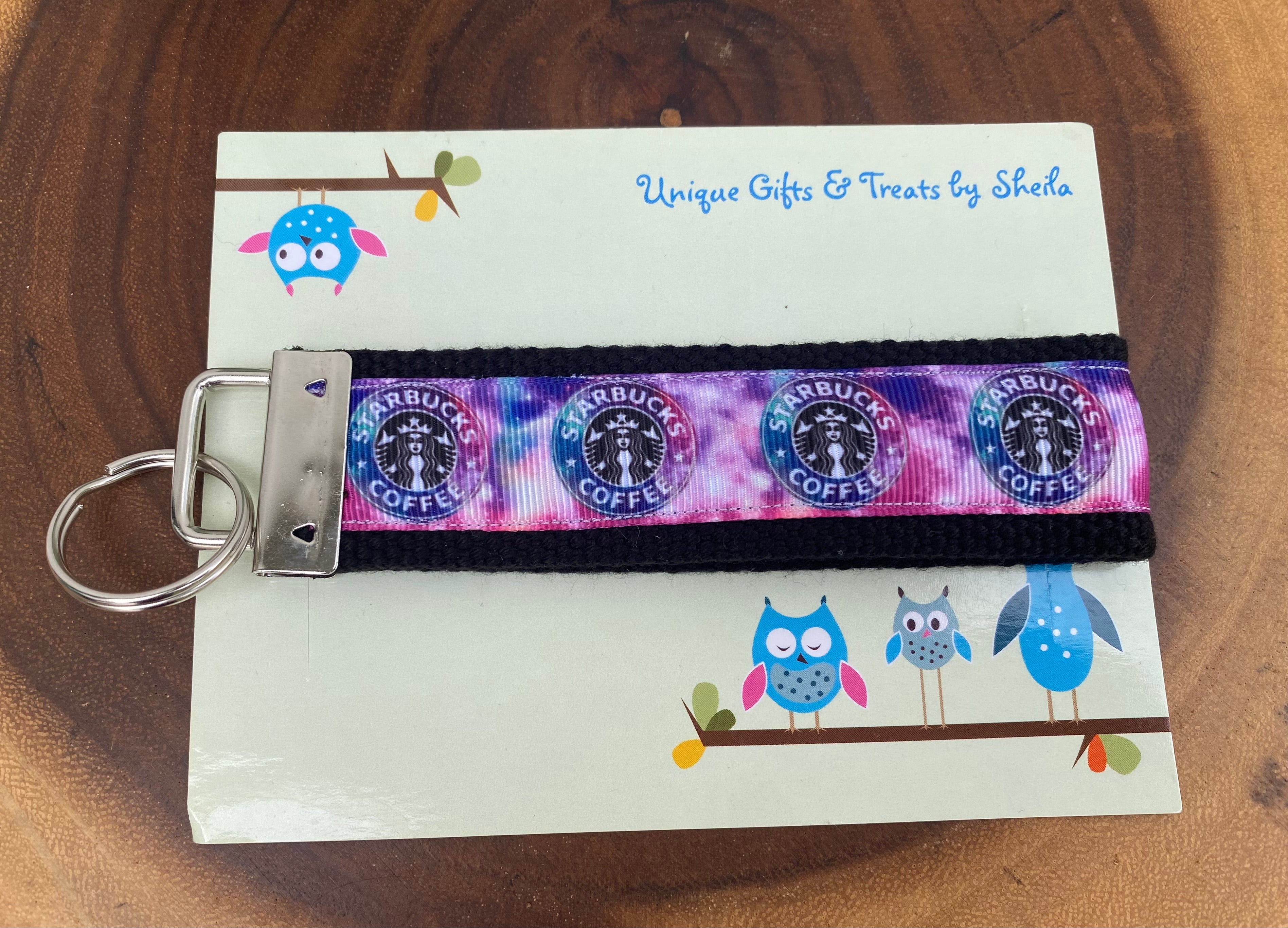 Coffee Shop; Galaxy Keychain; Keyfob