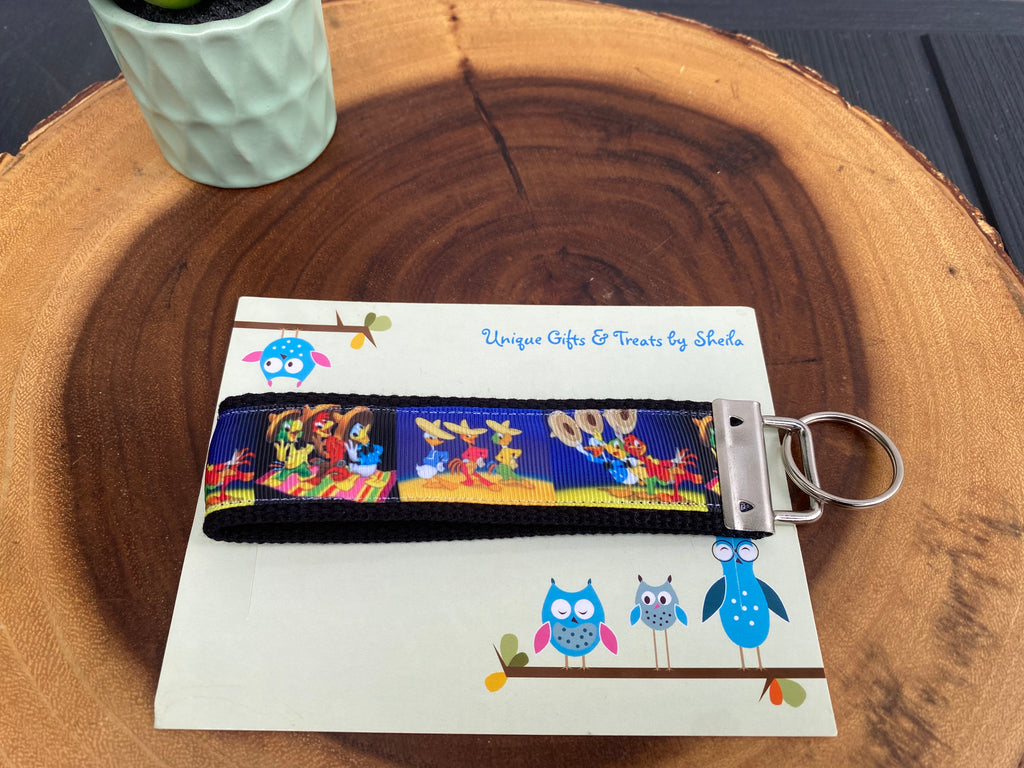 Three Caballeros Keychain;Keyfob
