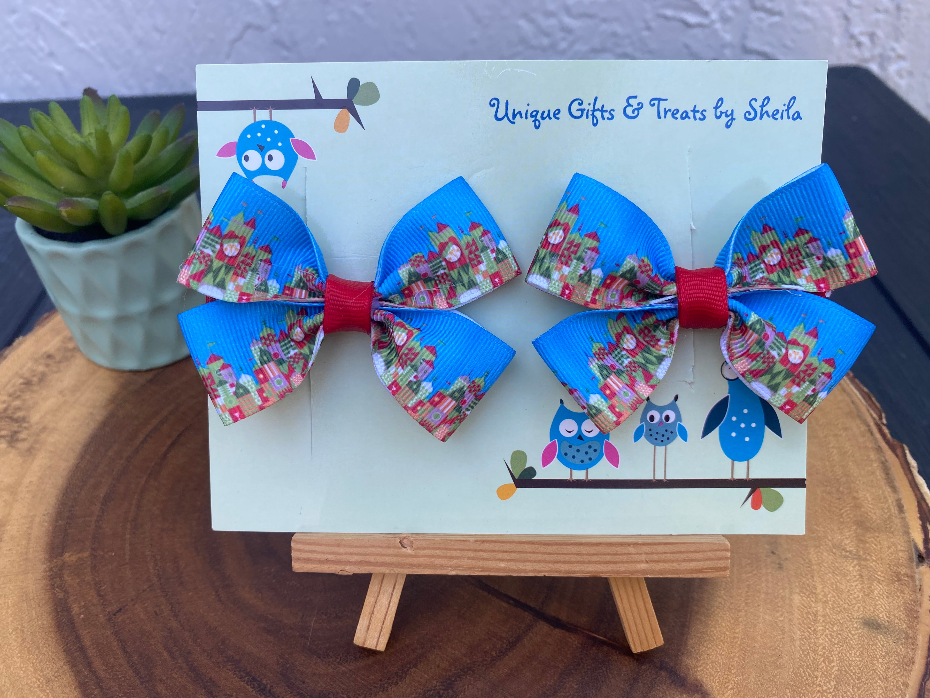Christmas It’s A Small World Hairbows