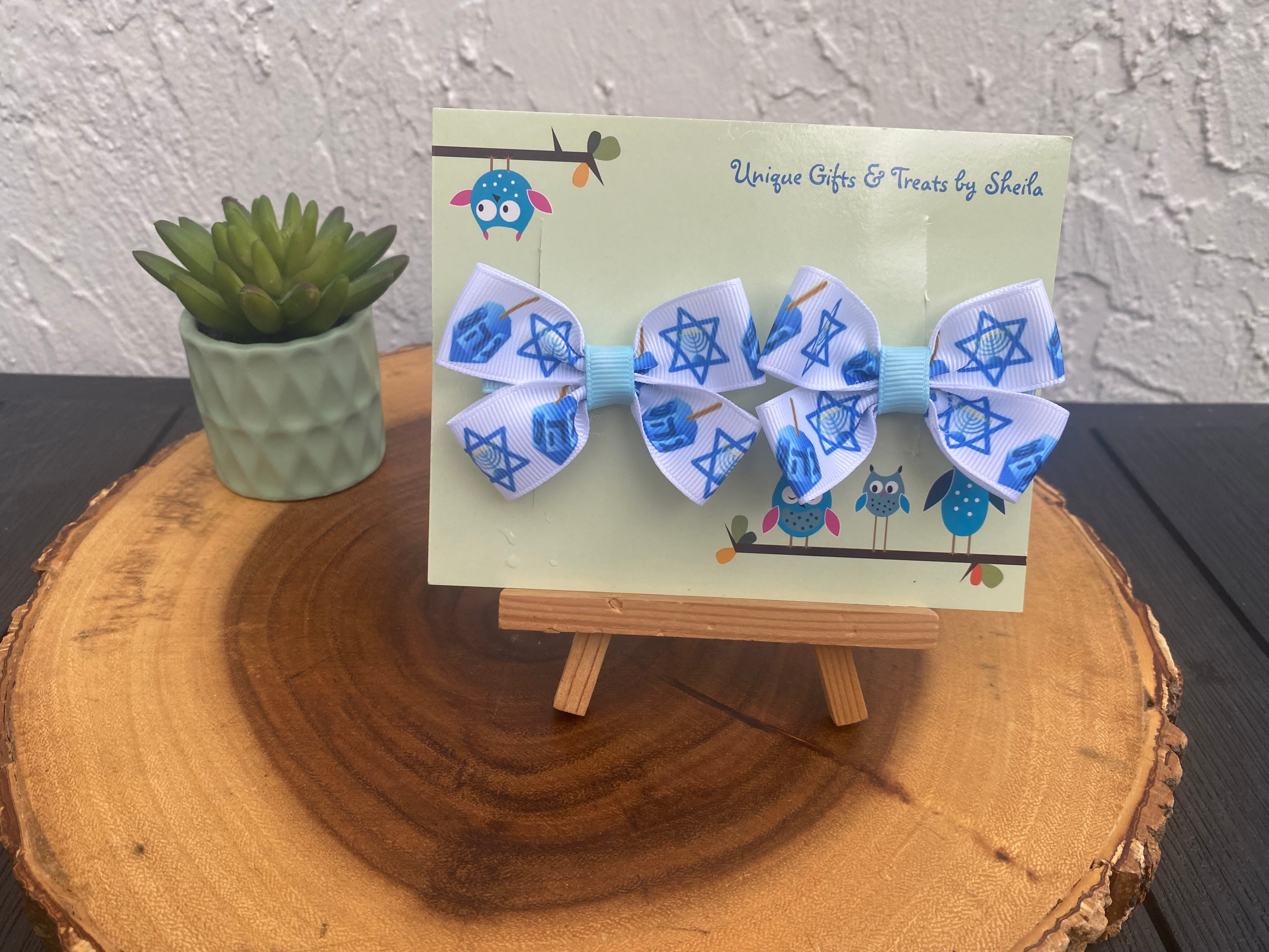 Hanukkah Hairbows; Chanukah Hairbows