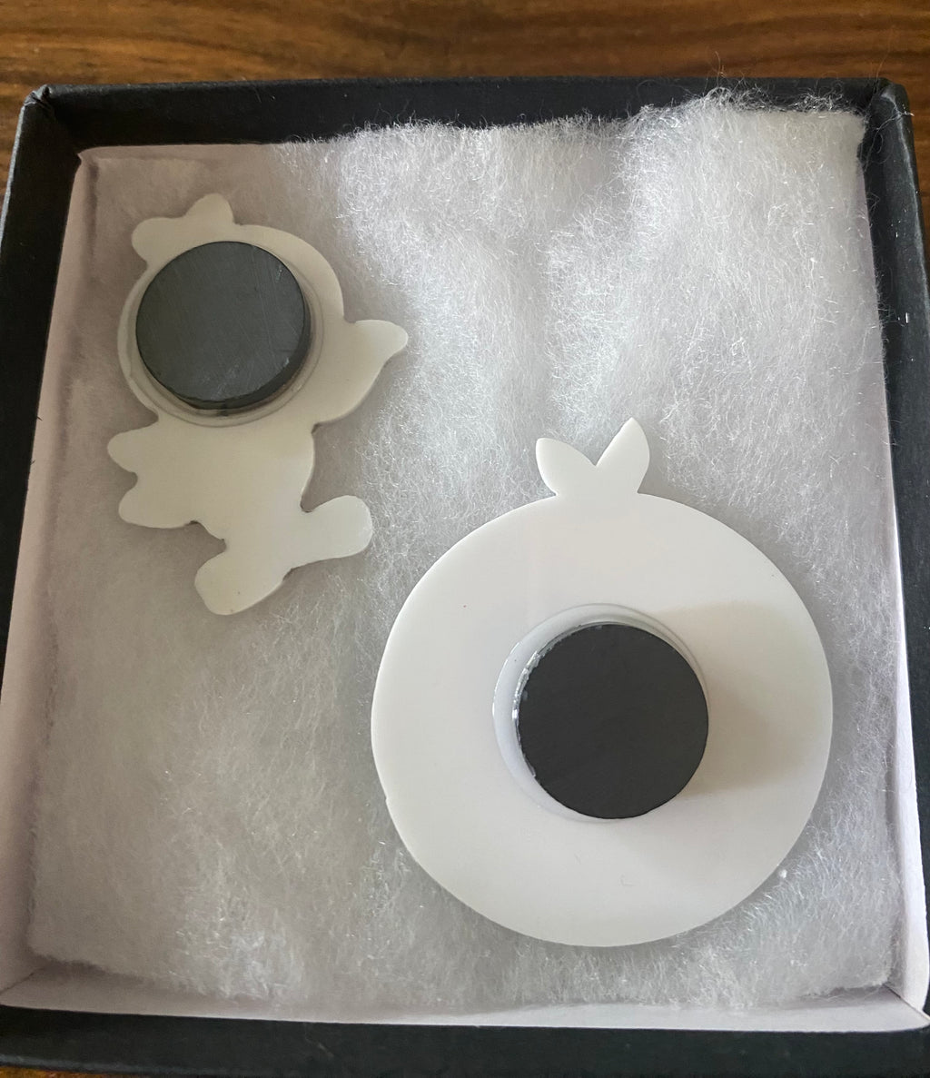 Orange Bird Magnets