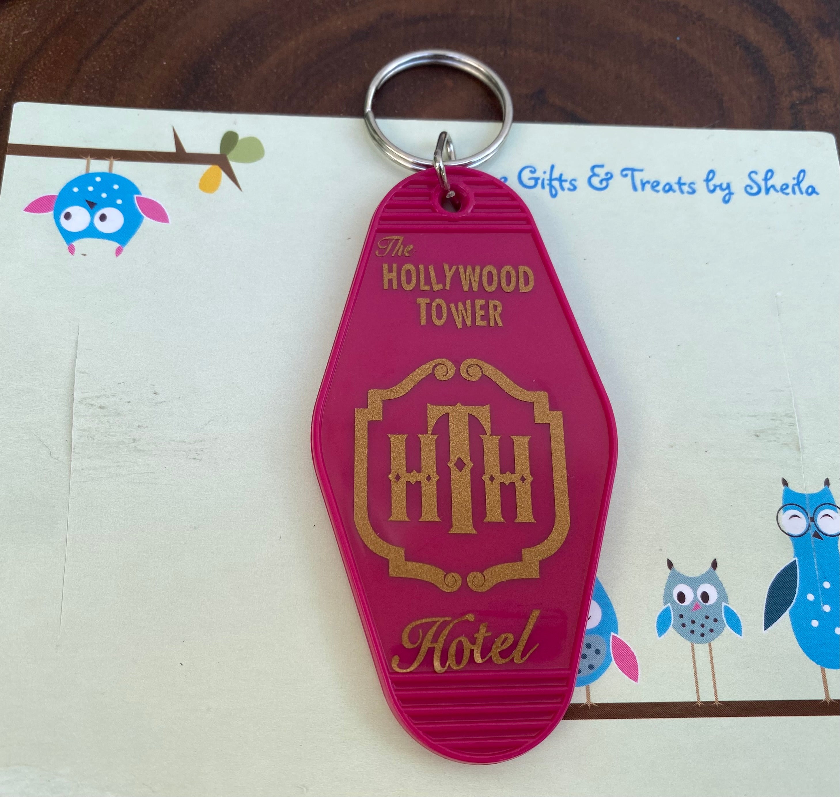 Hollywood Tower of Terror Motel Keychain