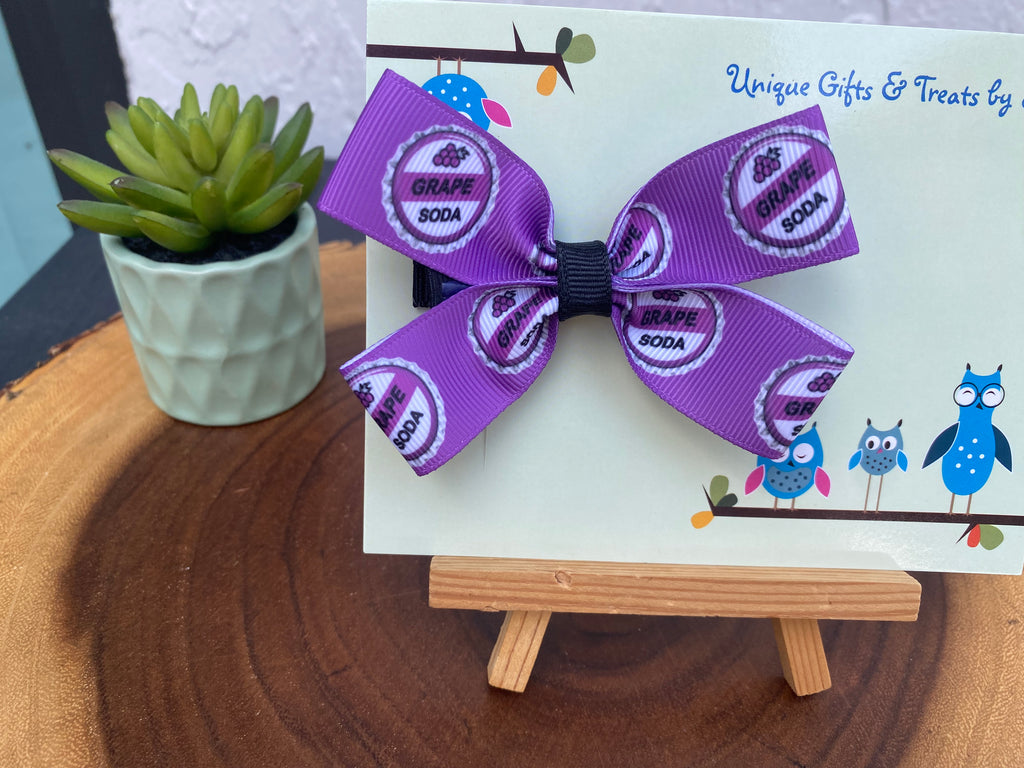 Disney Up; Grape Soda Bottle Cap Hairbow