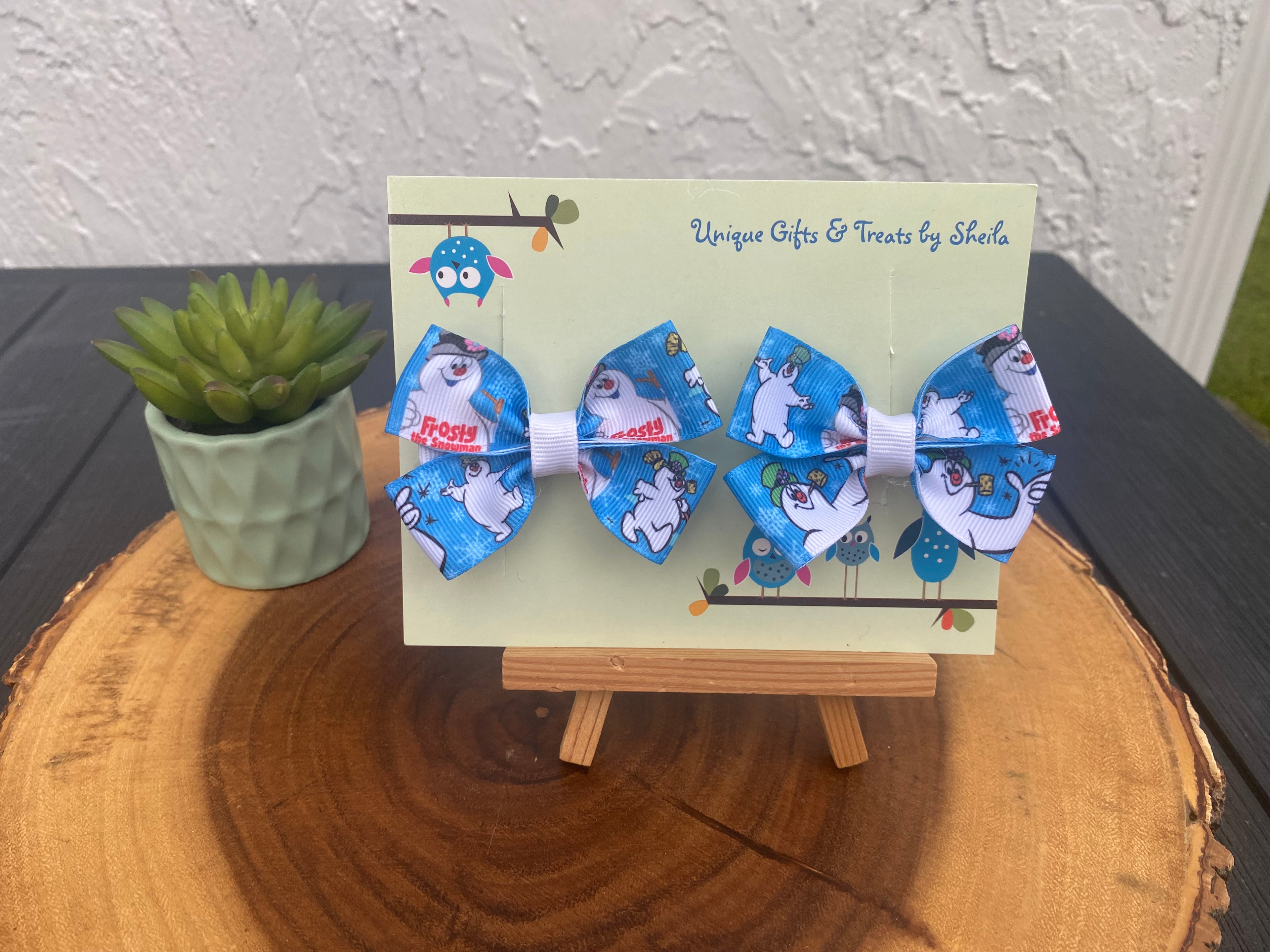 Frosty the Snowman Hairbows