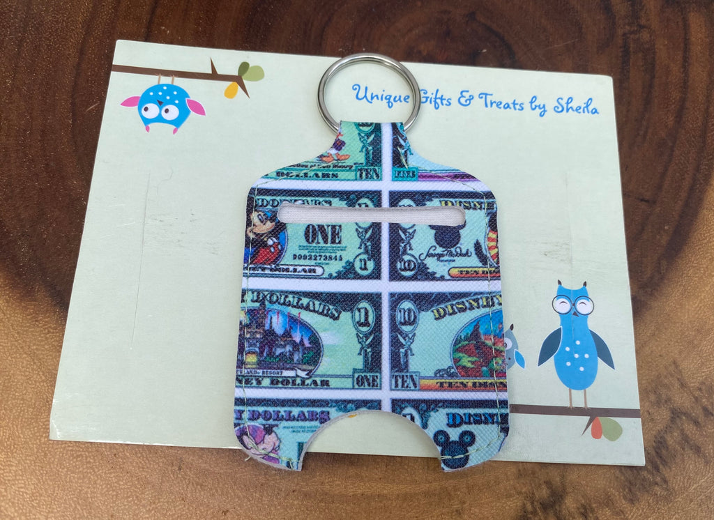 Disney Dollars Hand Sanitizer Holder