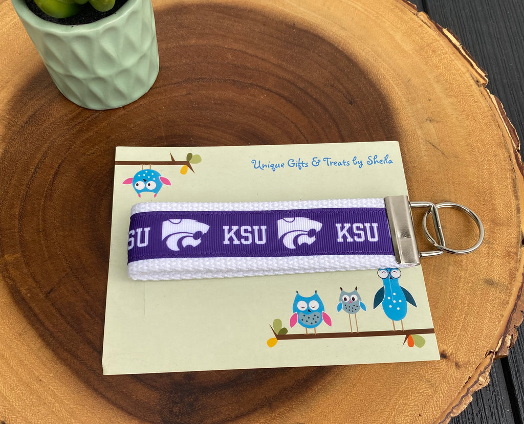 Kansas College Keychain; Keyfob