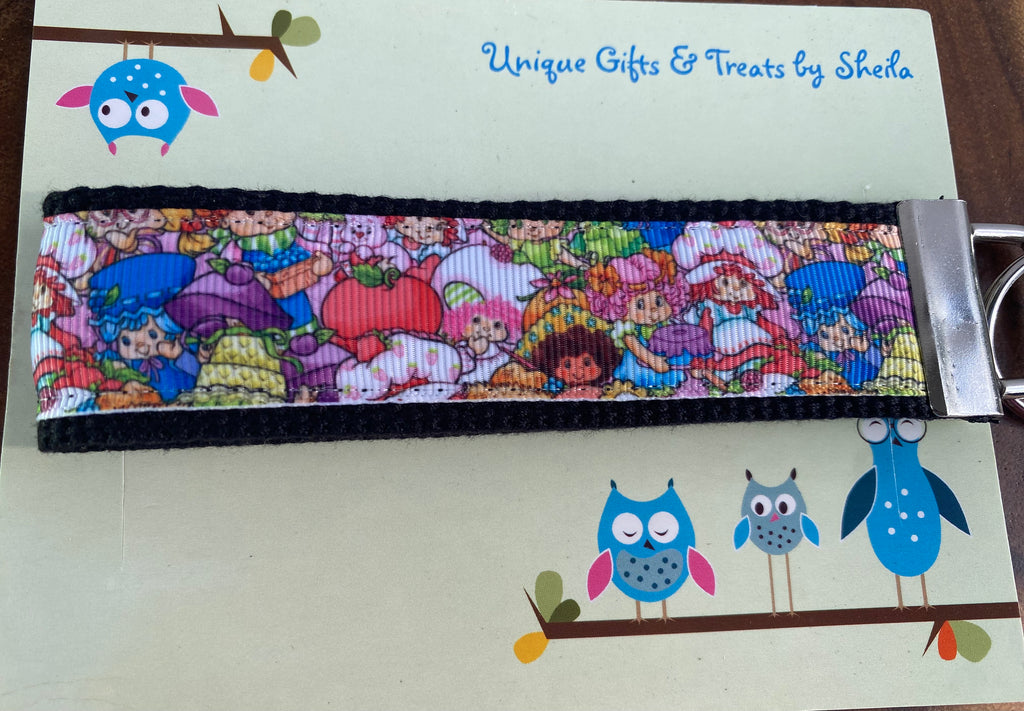 Strawberry Doll and Friends Keychain; Keyfob