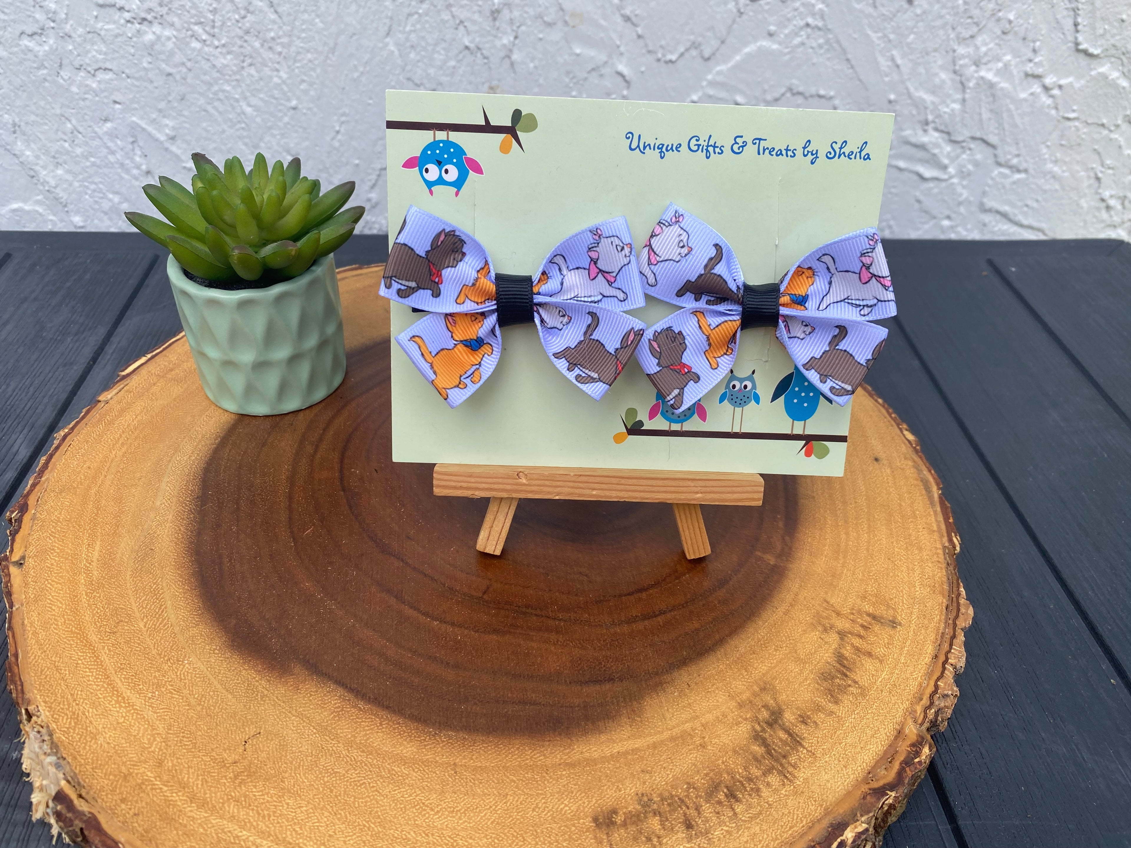 Disney Cats Hairbows; Marie Hairbows