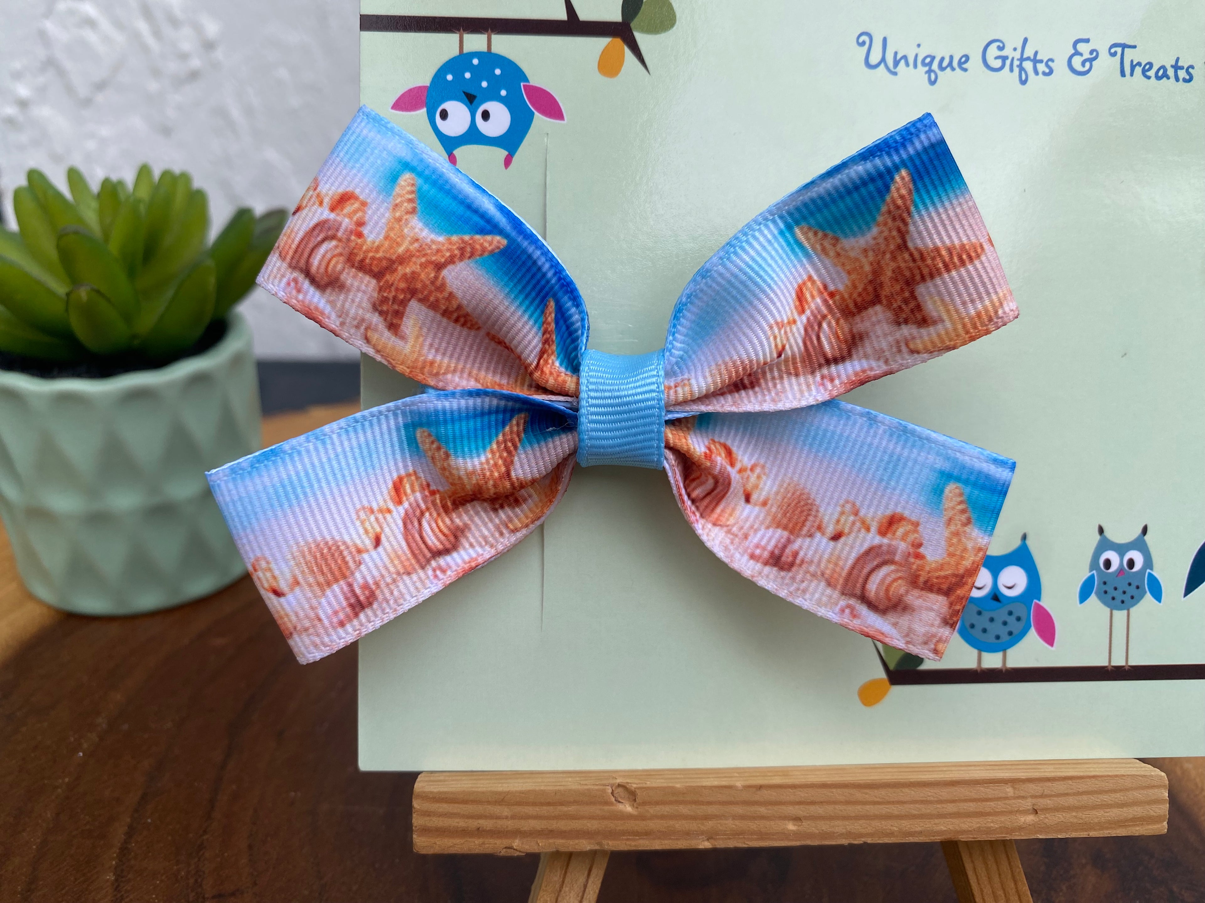 Beach; Seashell Hairbow