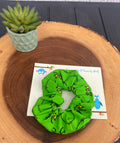 Green Christmas Monster Scrunchie