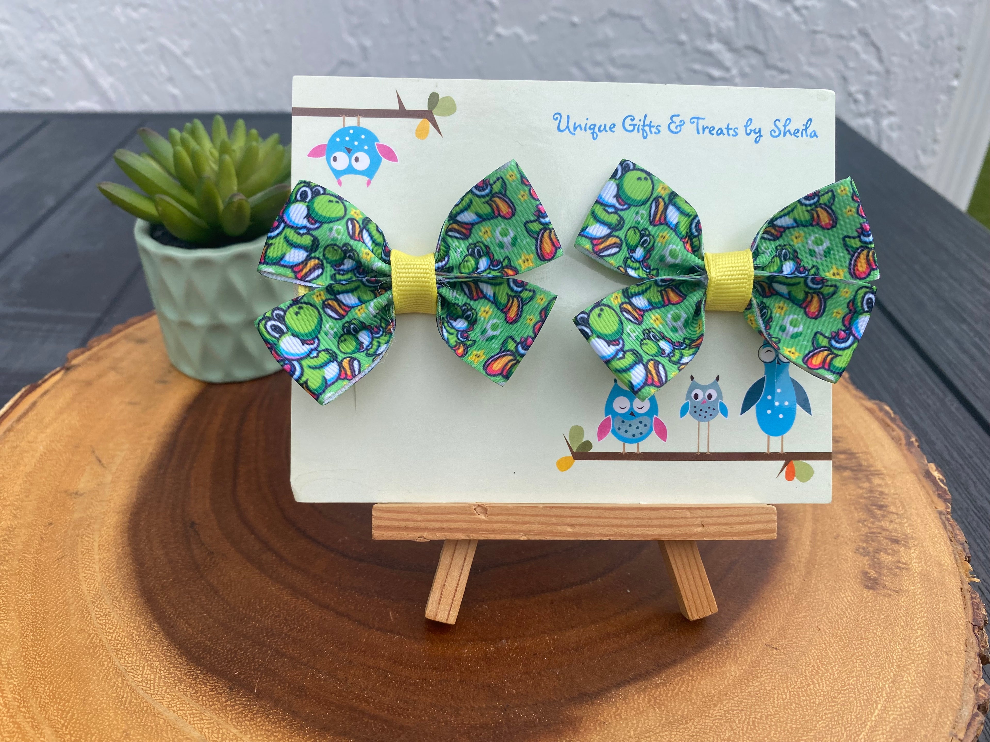 Video Game Dinosaur Hairbows