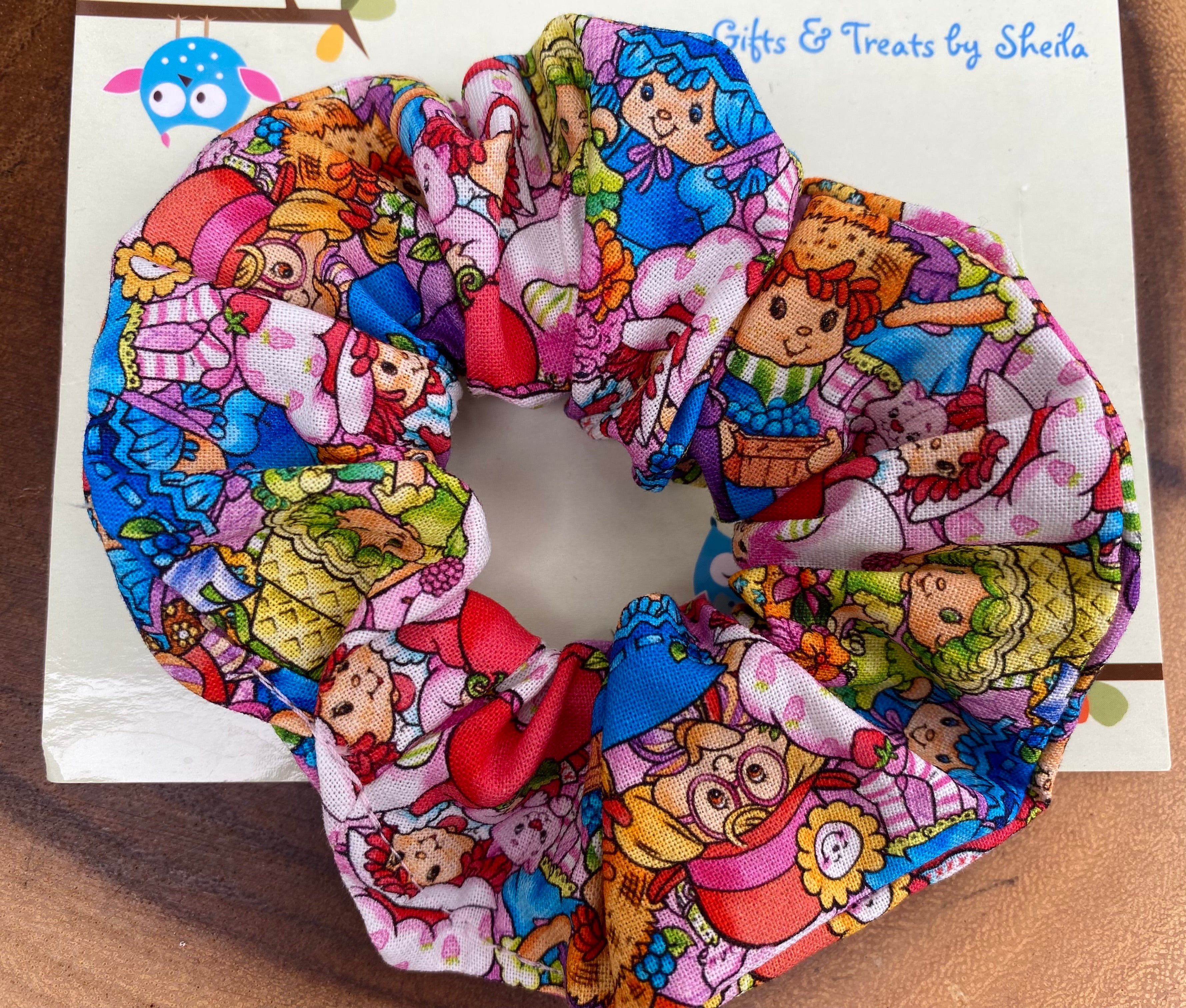 Strawberry Doll and Friends Scrunchie