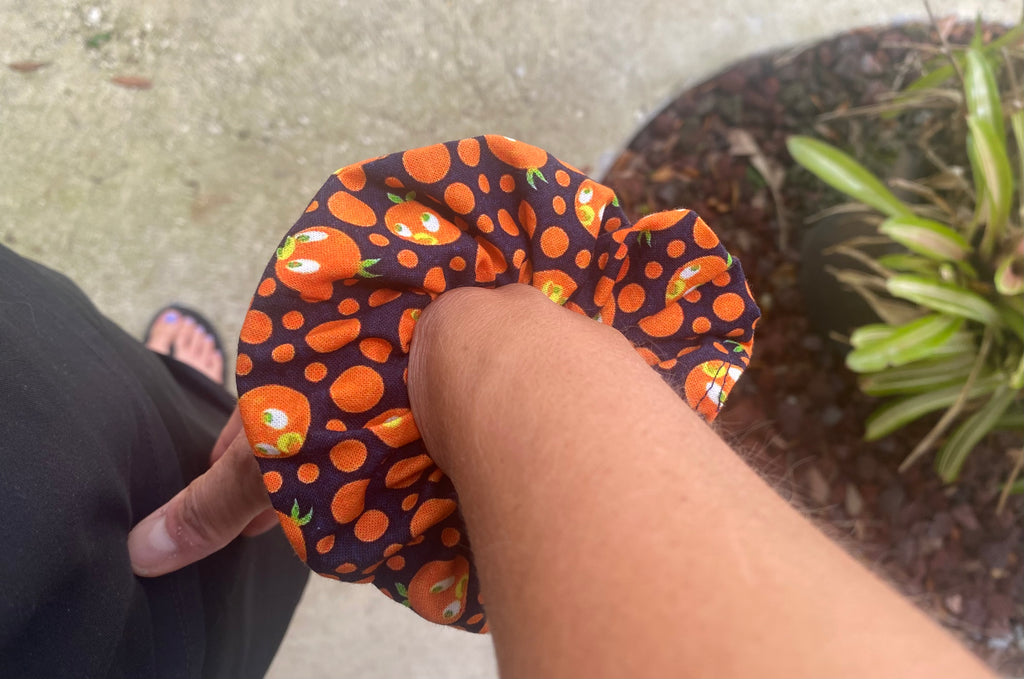 Orange Bird Scrunchie