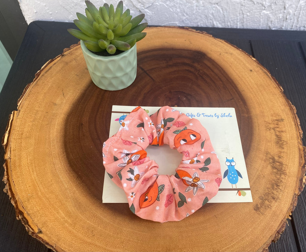 Orange Bird Scrunchie