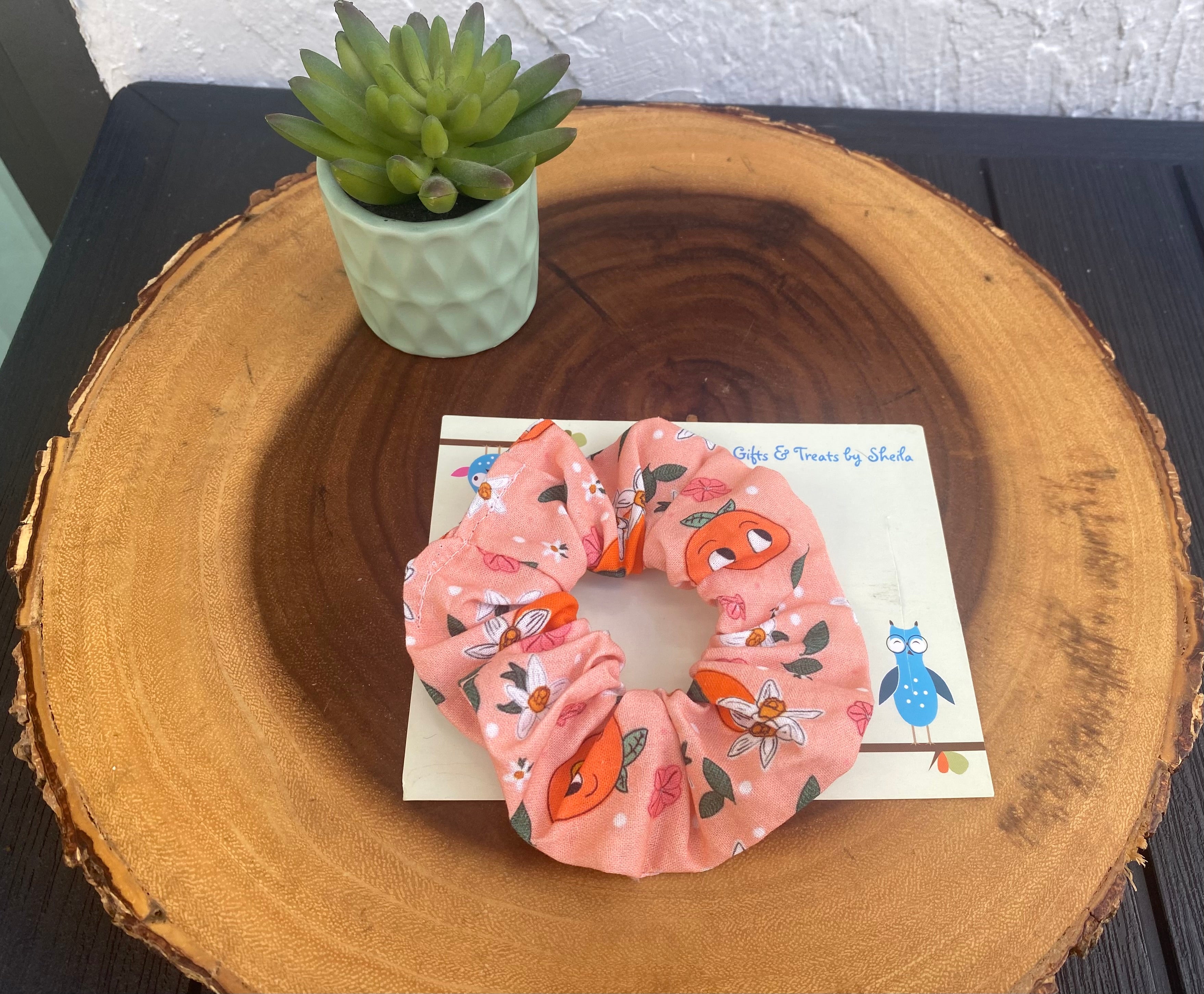 Orange Bird Scrunchie