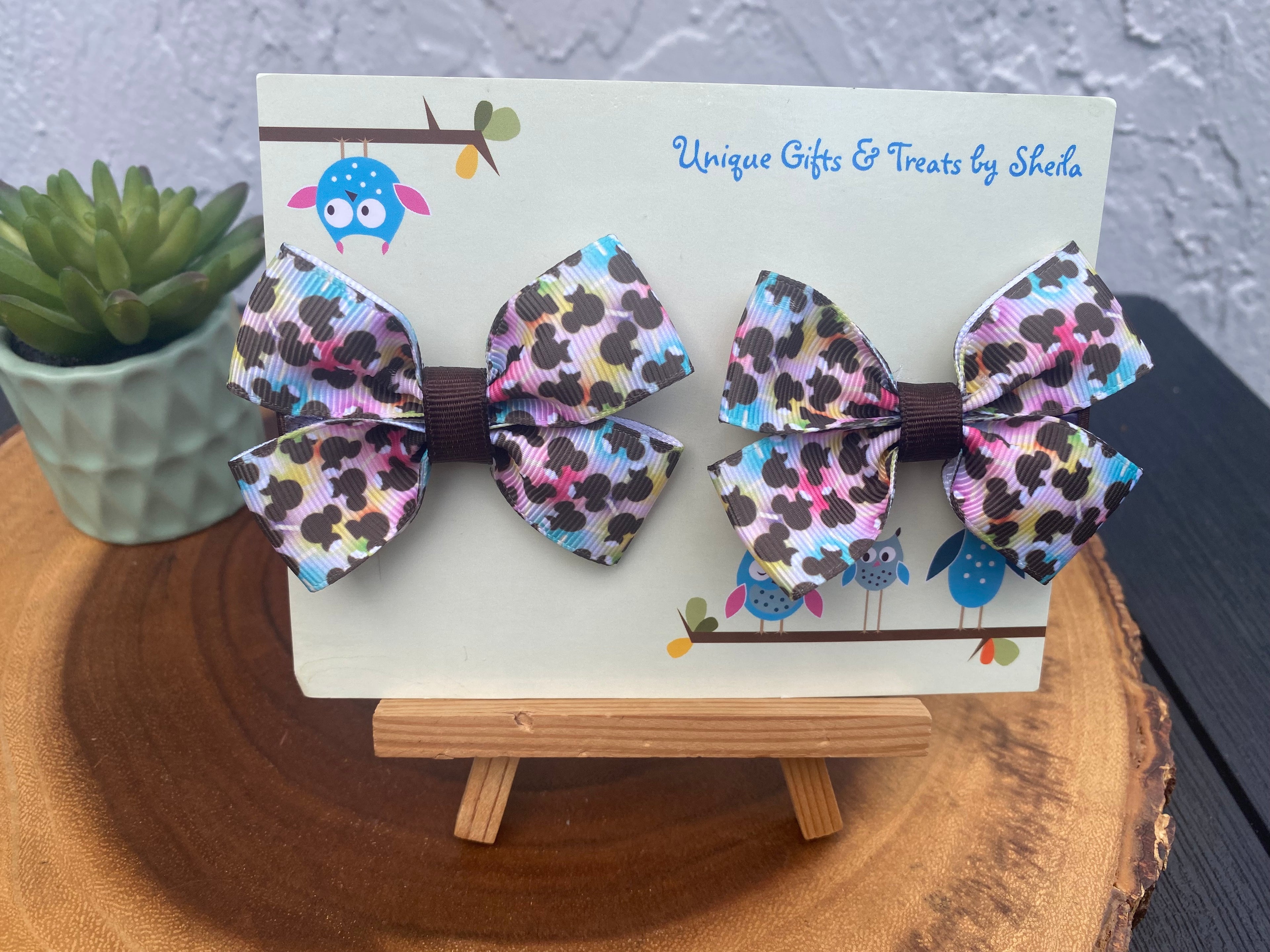 Disney Snacks; Ice Cream Bars Hairbows