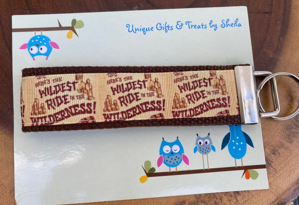Thunder Mountain Railroad;Wildest Ride in The Wilderness Keychain; Keyfob