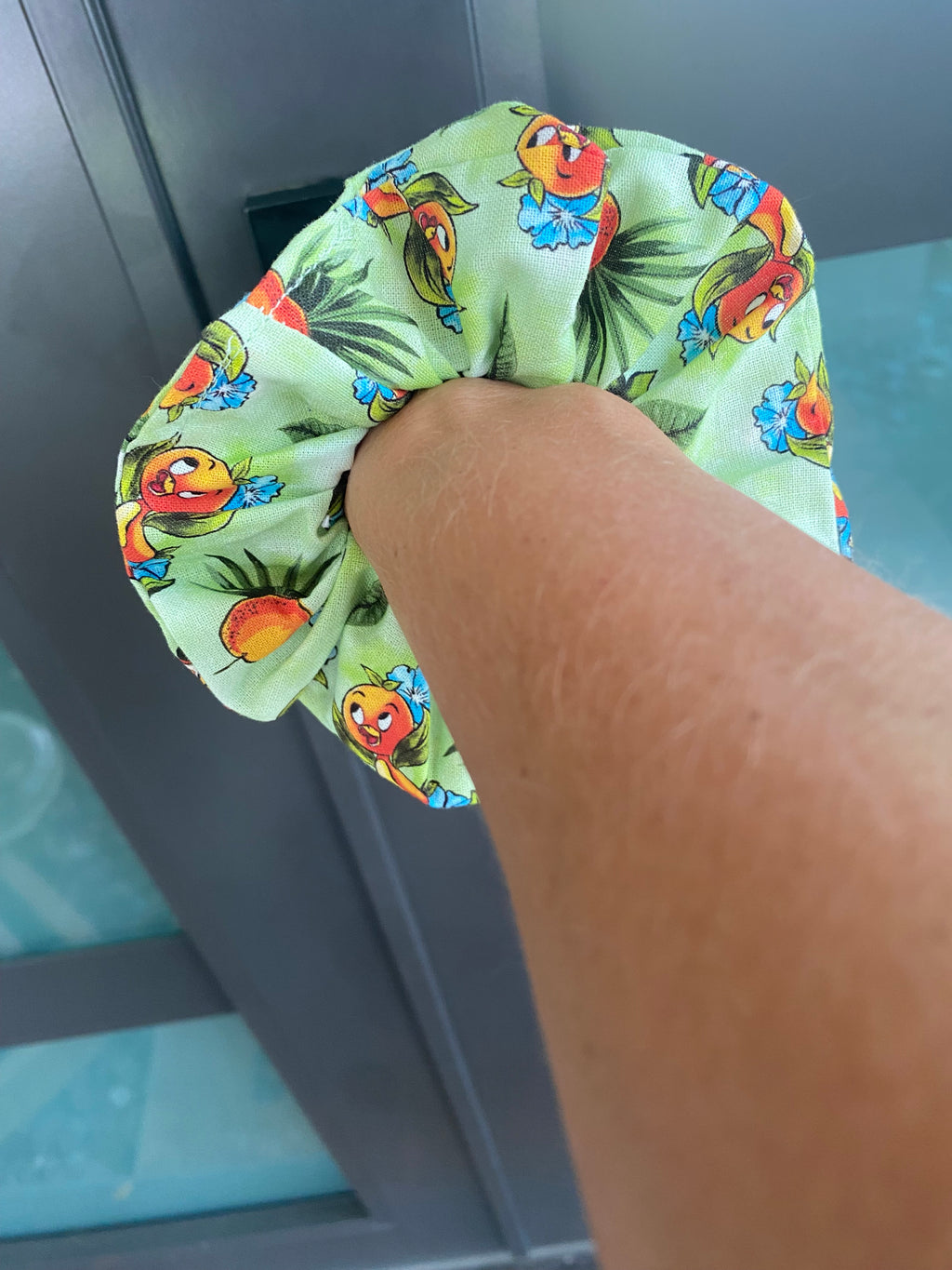 Orange Bird Scrunchie