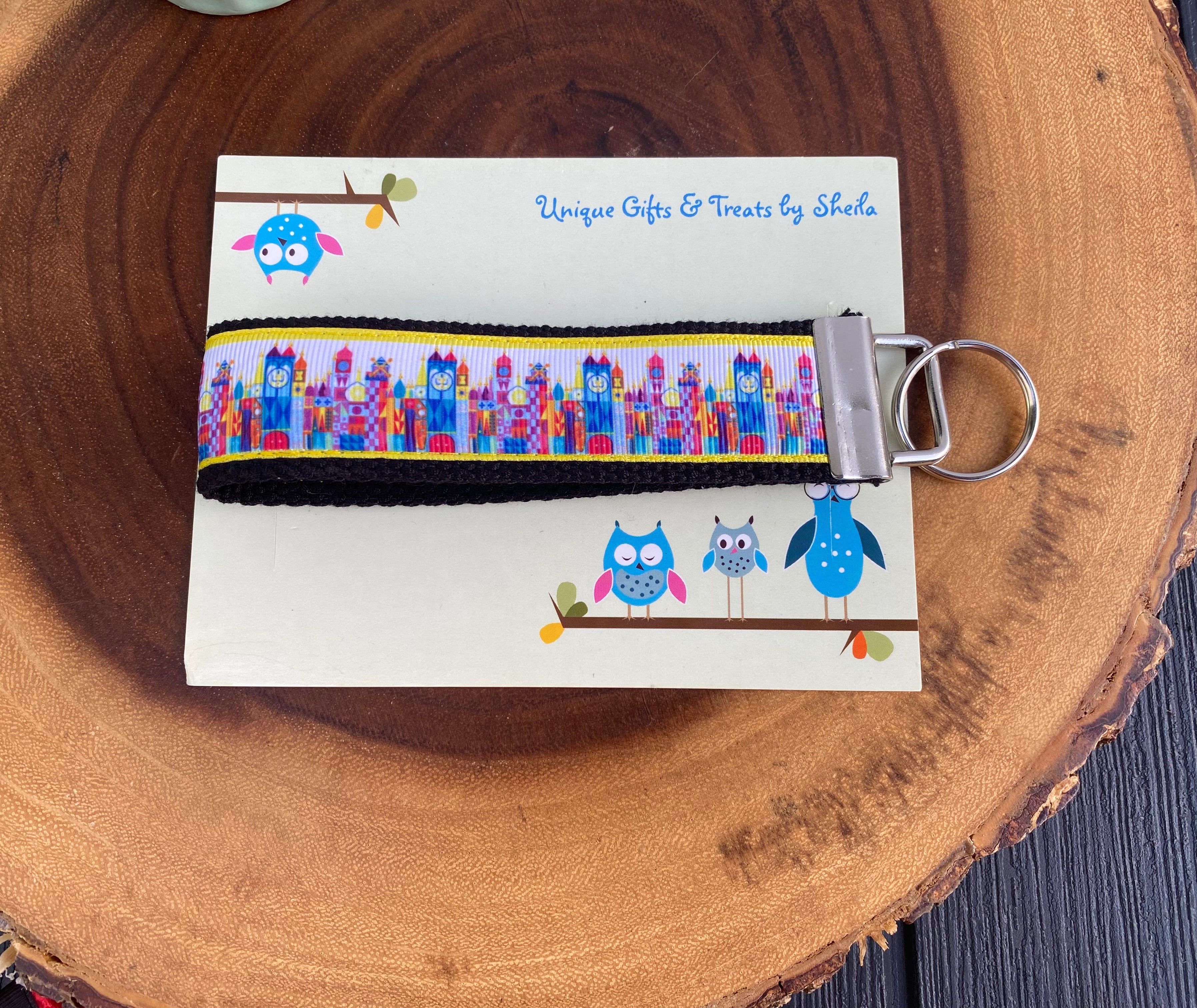 Small World Keychain; Keyfob