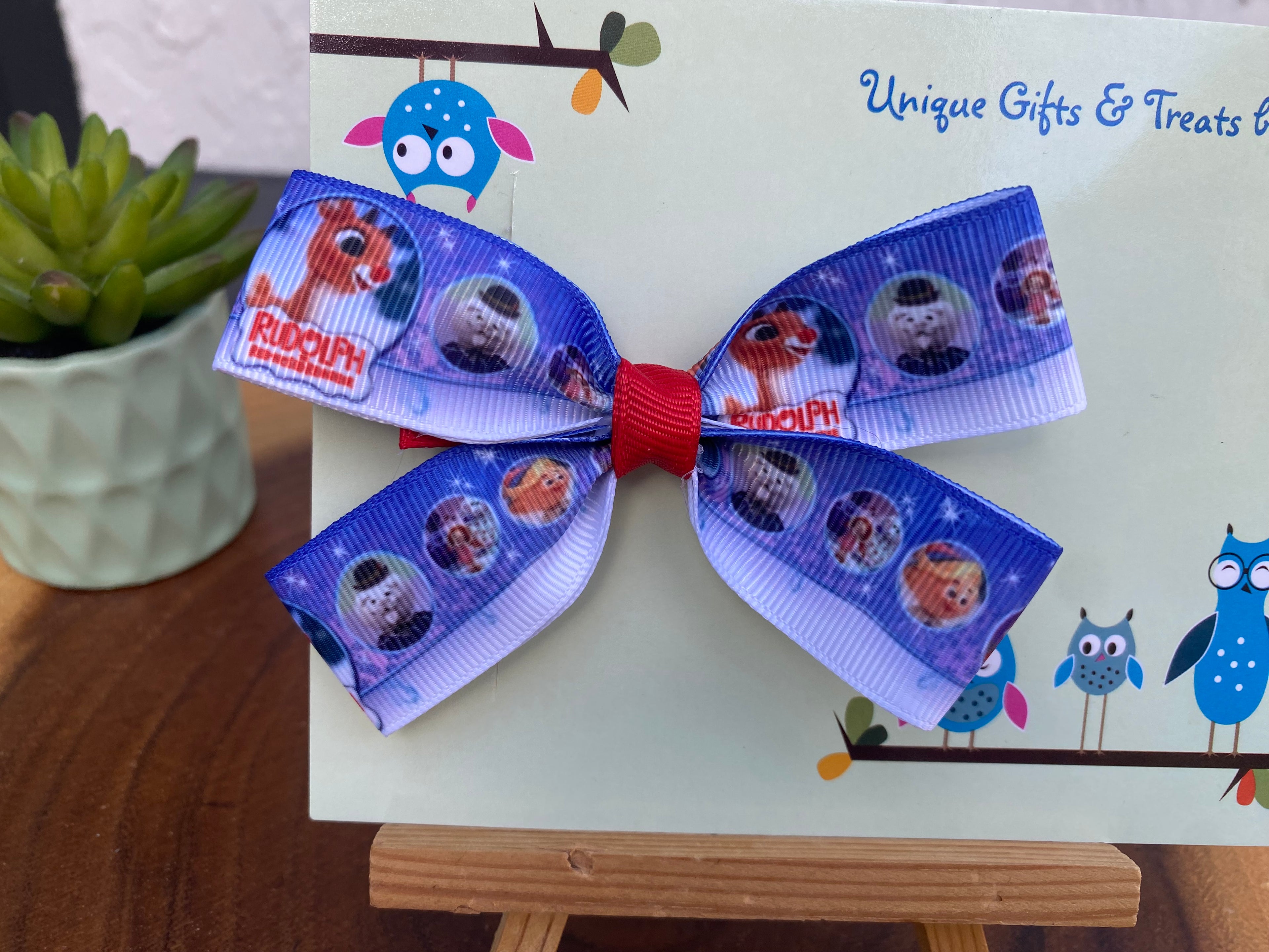 Rudolph Christmas Hairbow