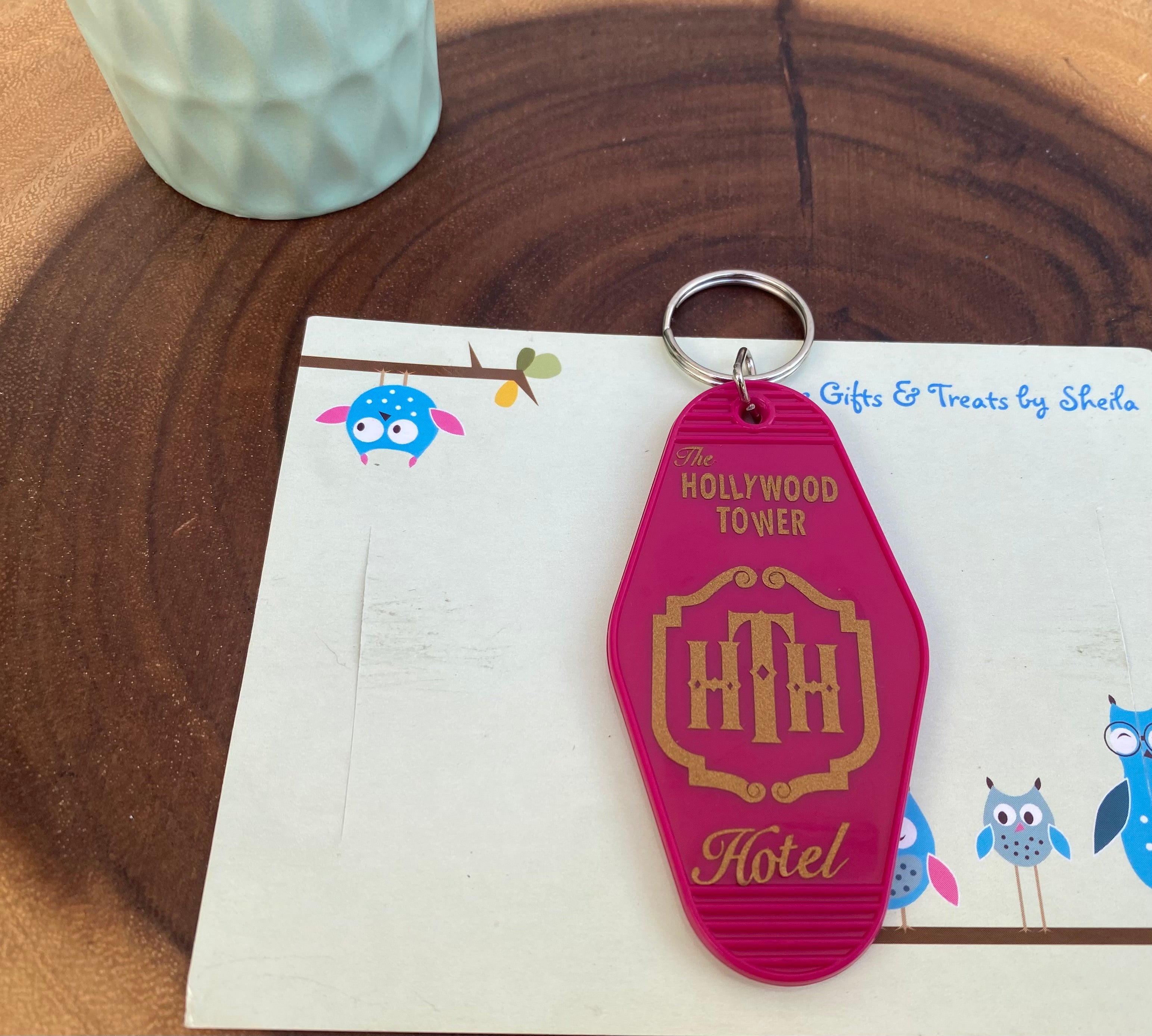 Hollywood Tower of Terror Motel Keychain