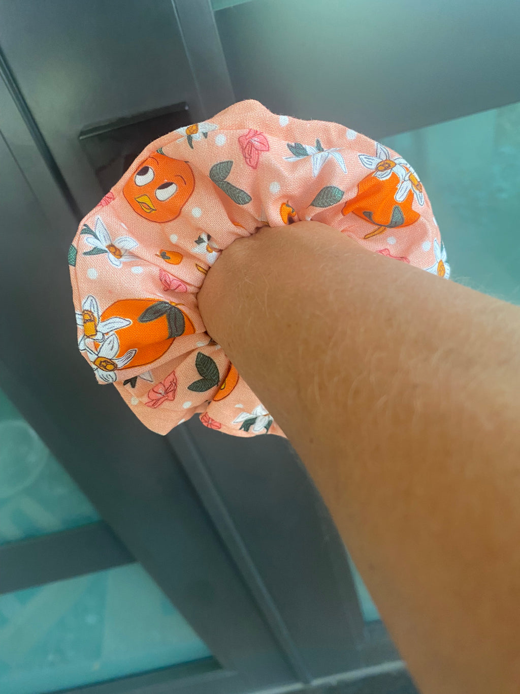 Orange Bird Scrunchie