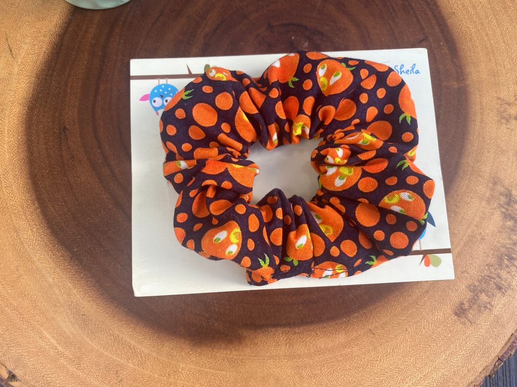 Orange Bird Scrunchie