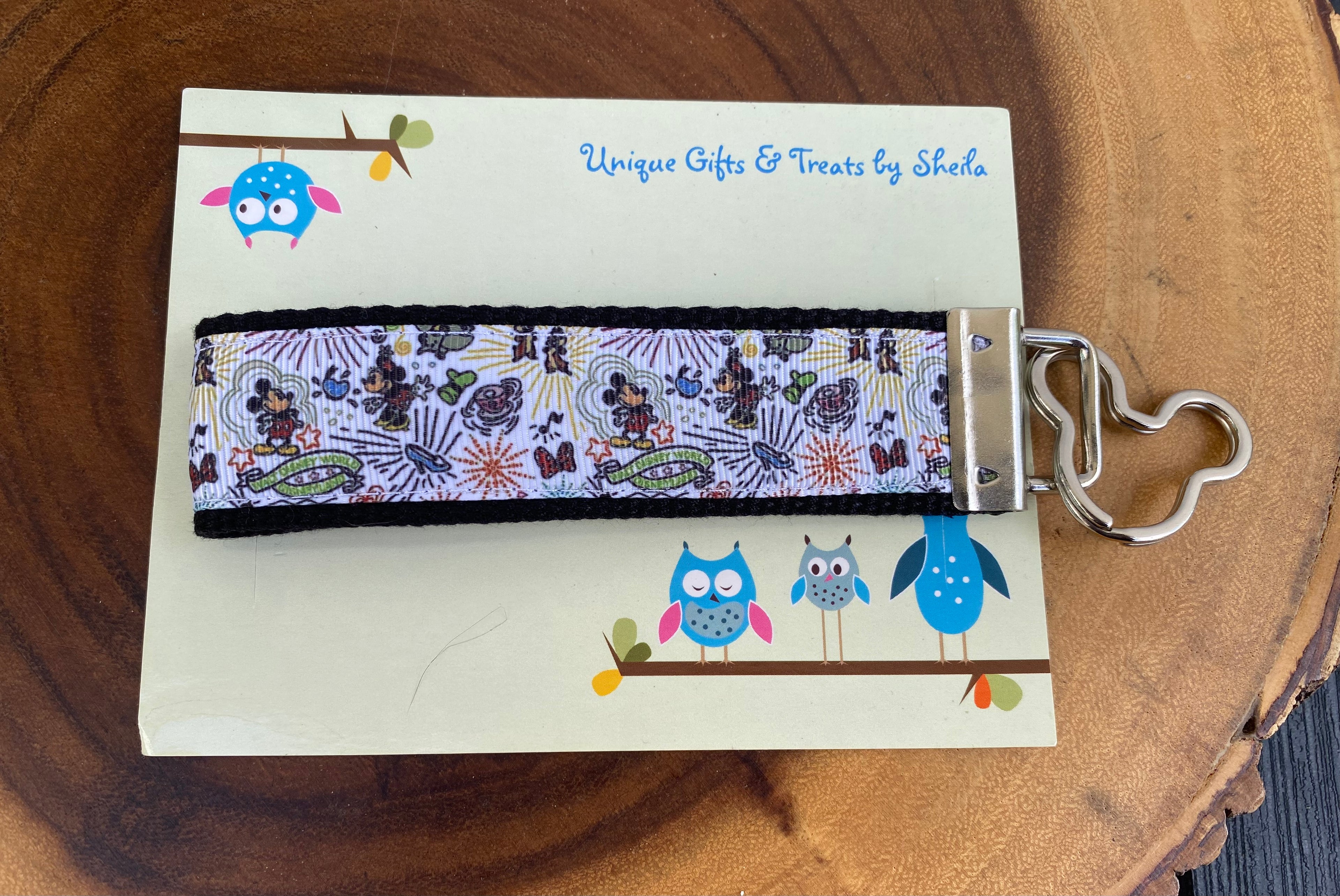 Disney Dooney Sketch Print Keychain; Keyfob