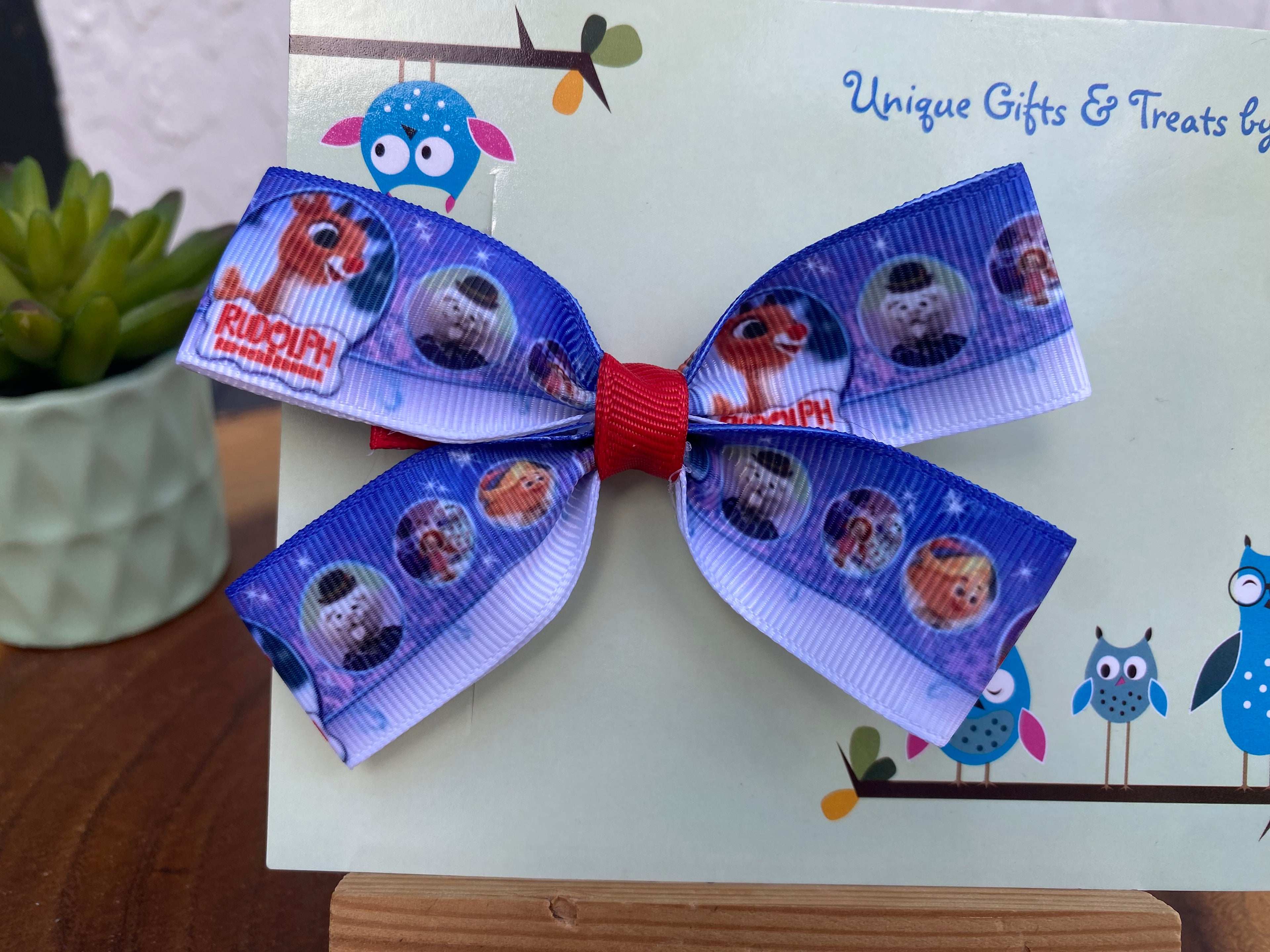 Rudolph Christmas Hairbow