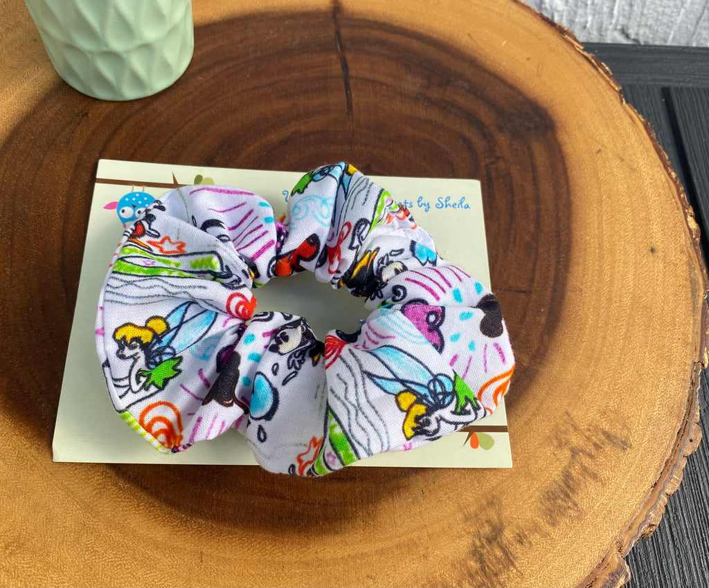 Disney Sketch Print Scrunchie