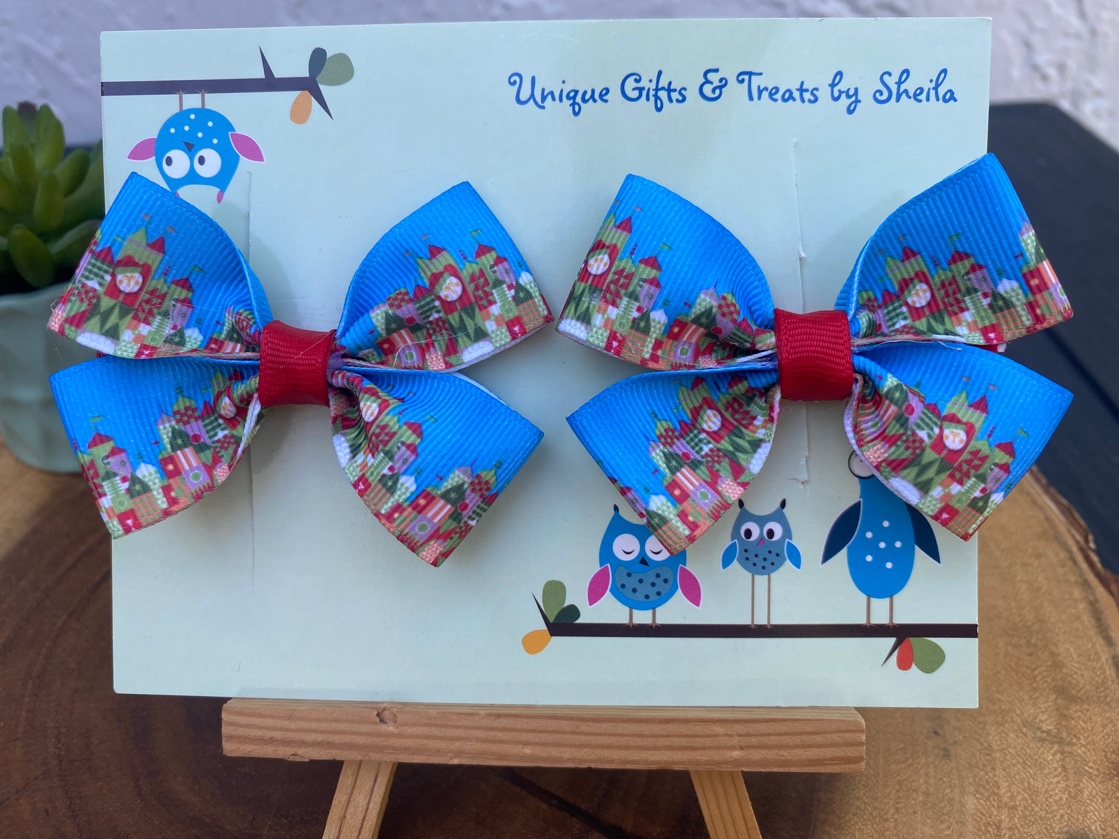 Christmas It’s A Small World Hairbows