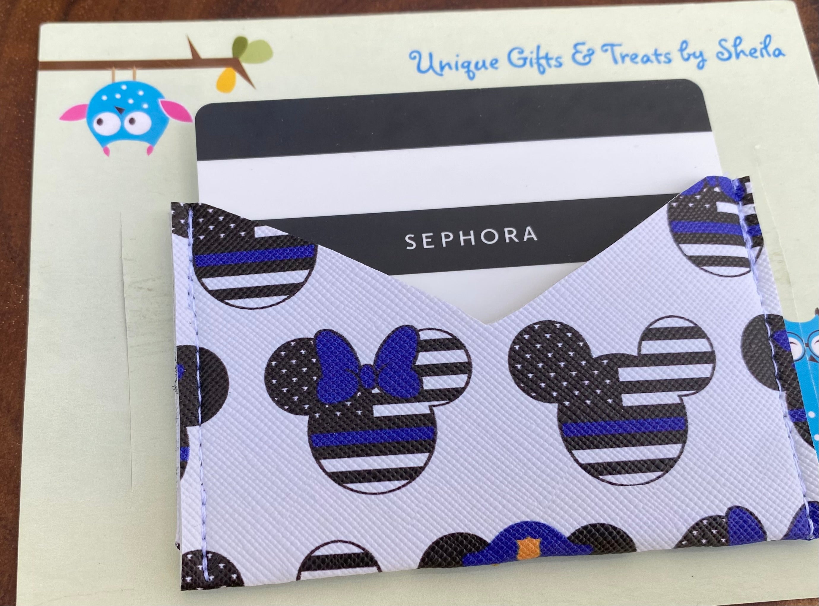 Police Officer Mickey Gift Card Holder