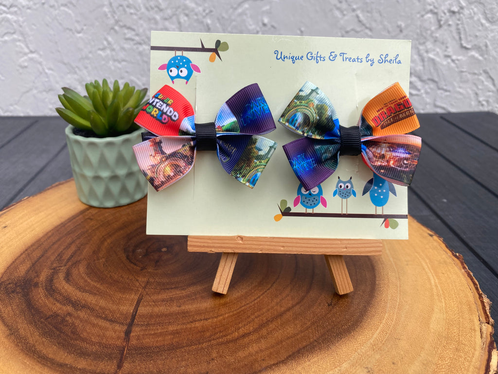 Orlando Theme Park Hairbows; Immersive Lands Hairbows