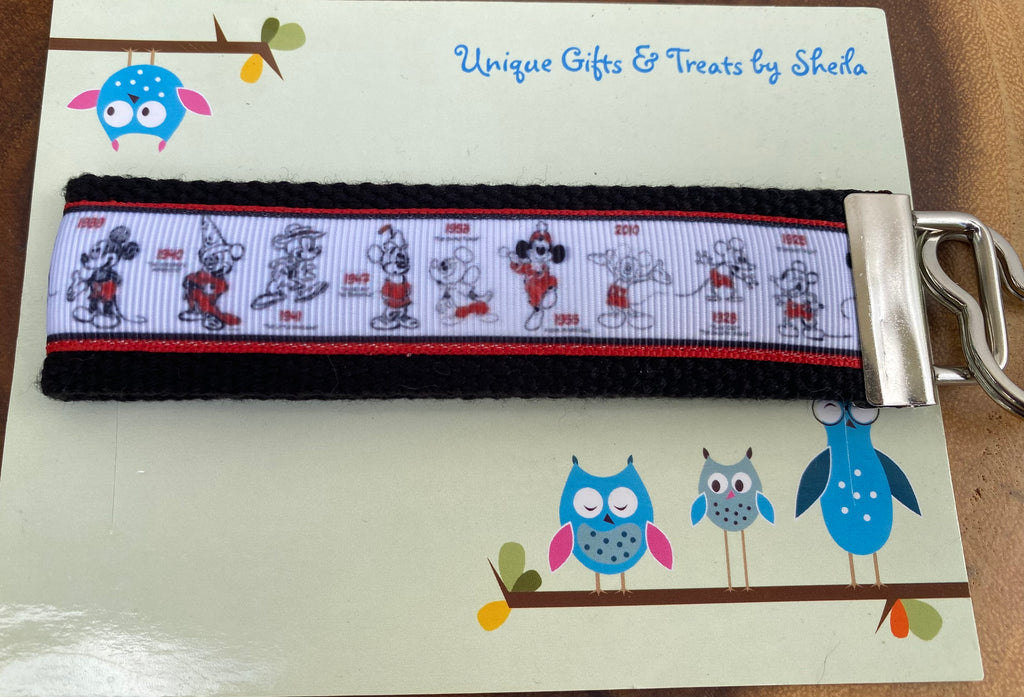 Mickey Mouse Through the Years Keychain; Keyfob