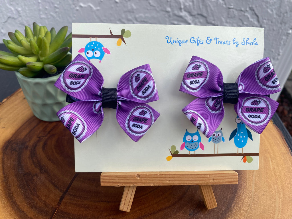 Disney Up; Grape Soda Badge Hairbows