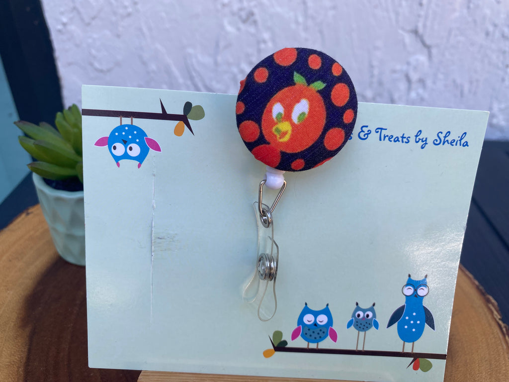 Orange Bird Badge Reel