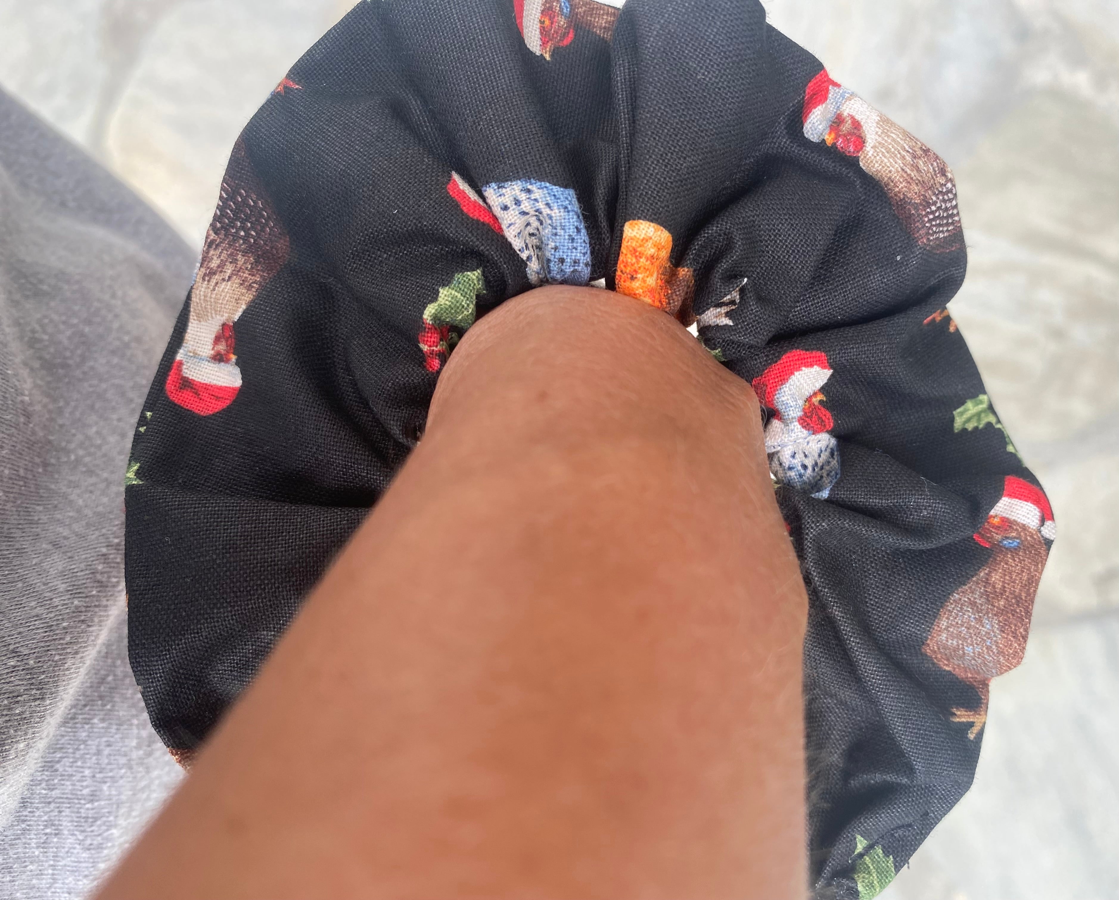 Christmas; Chicken Scrunchie