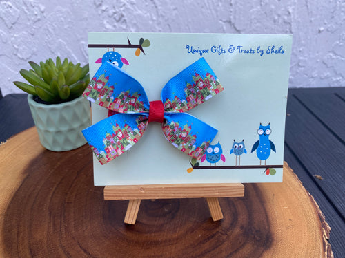 Christmas It’s A Small World Hairbow