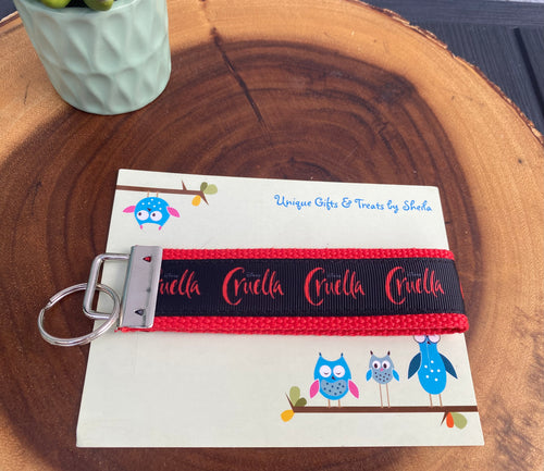 Cruella Keychain; Keyfob