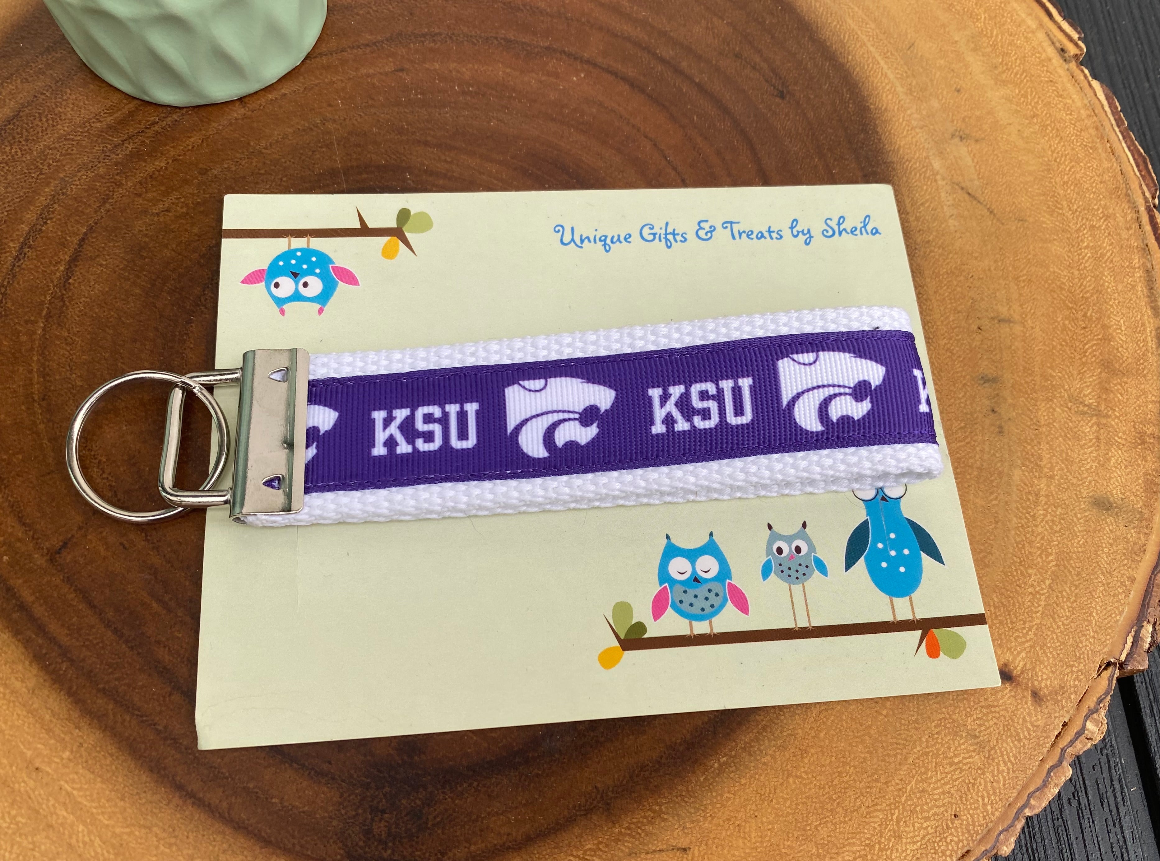 Kansas College Keychain; Keyfob