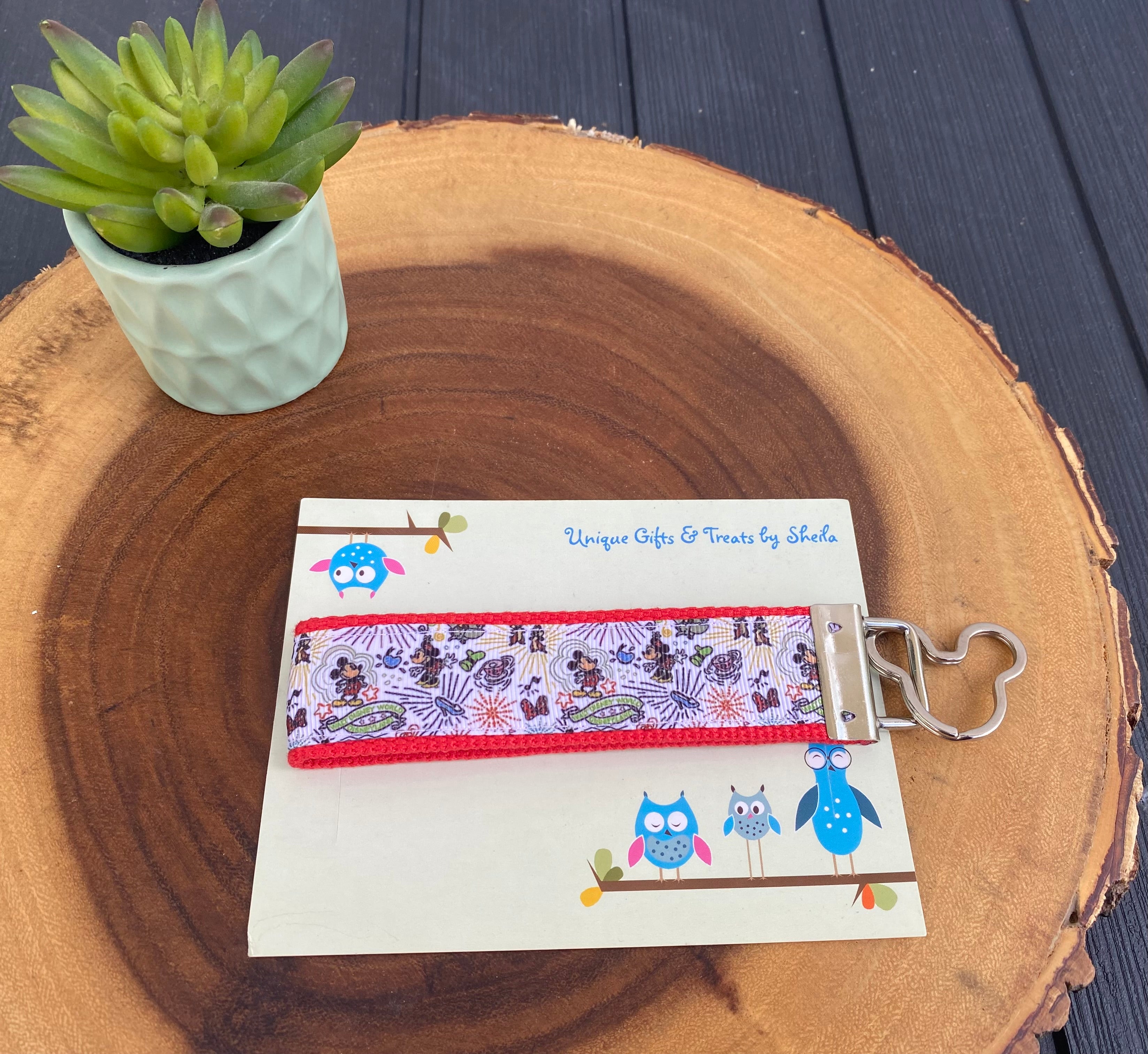 Disney Dooney Sketch Print Keychain; Keyfob