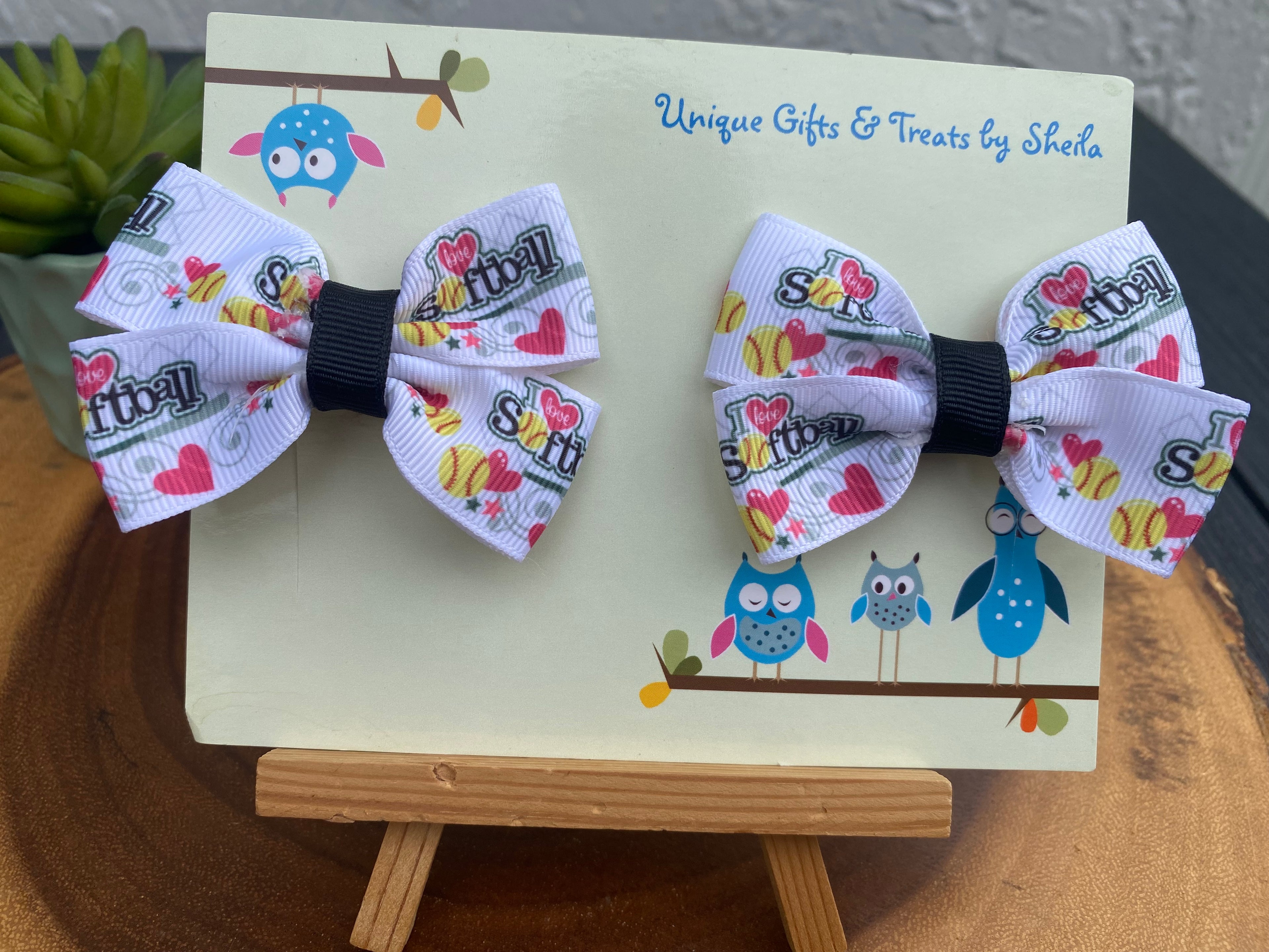 Softball Hairbows