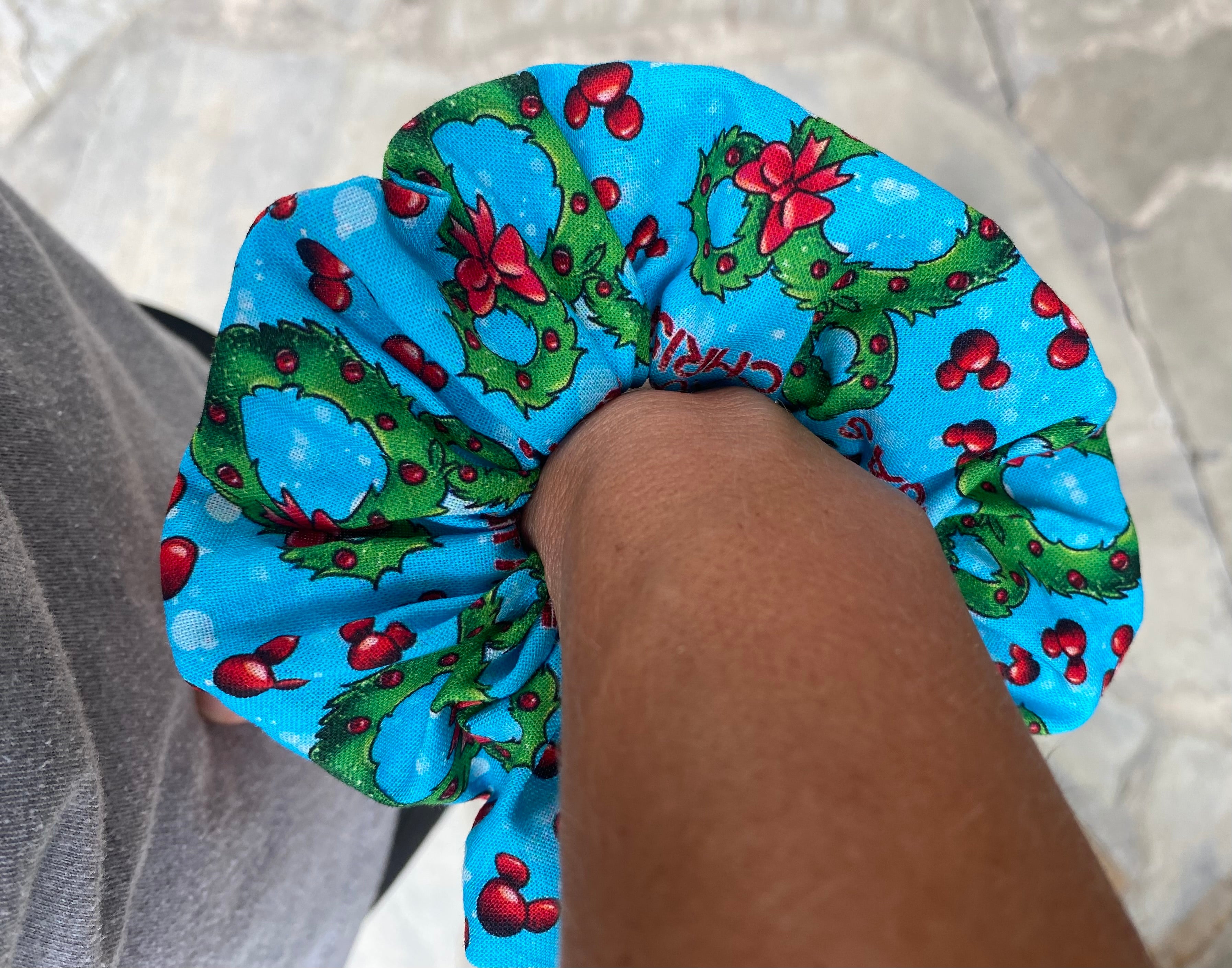 Disney Christmas Wreath Scrunchie