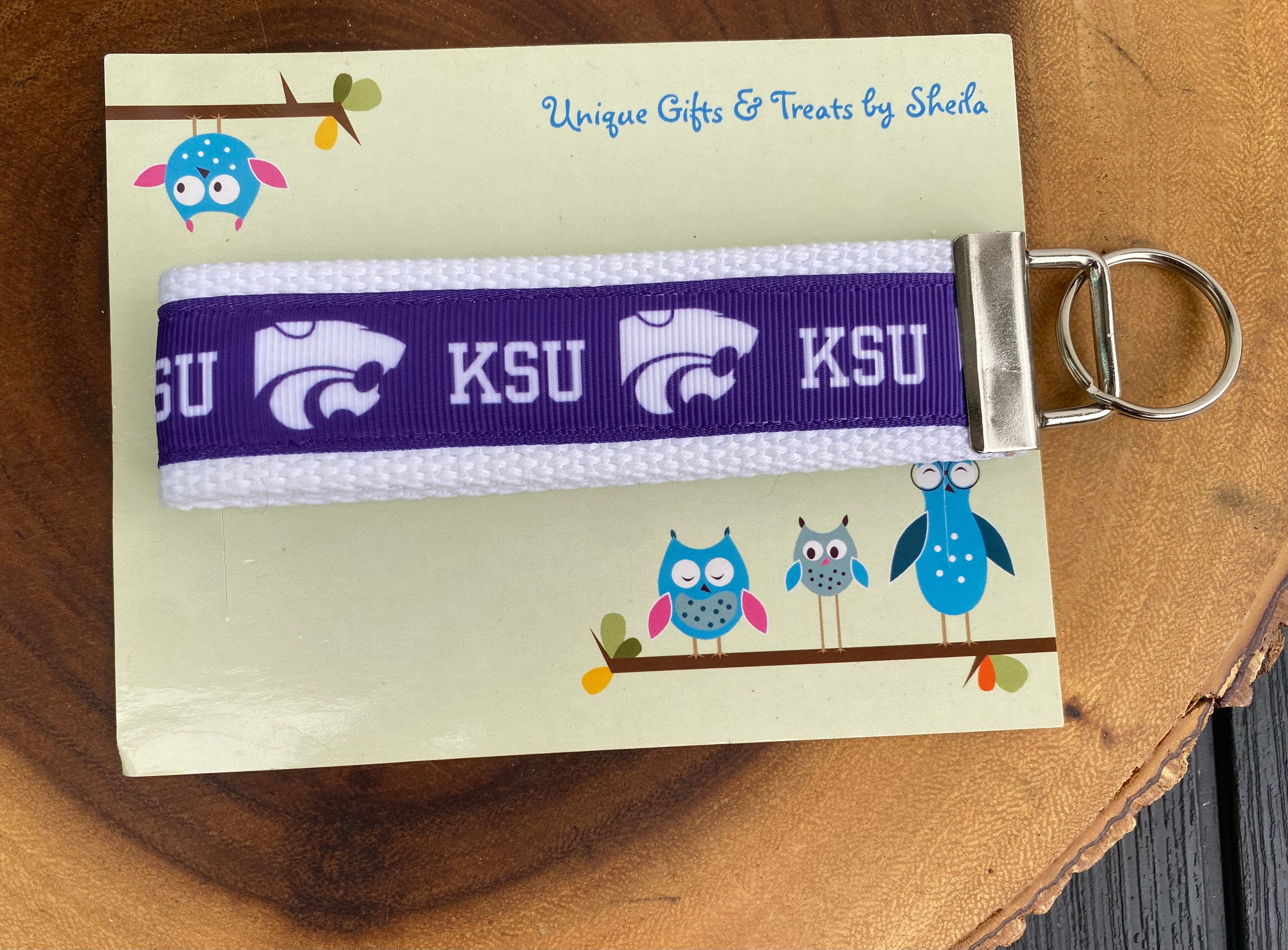 Kansas College Keychain; Keyfob