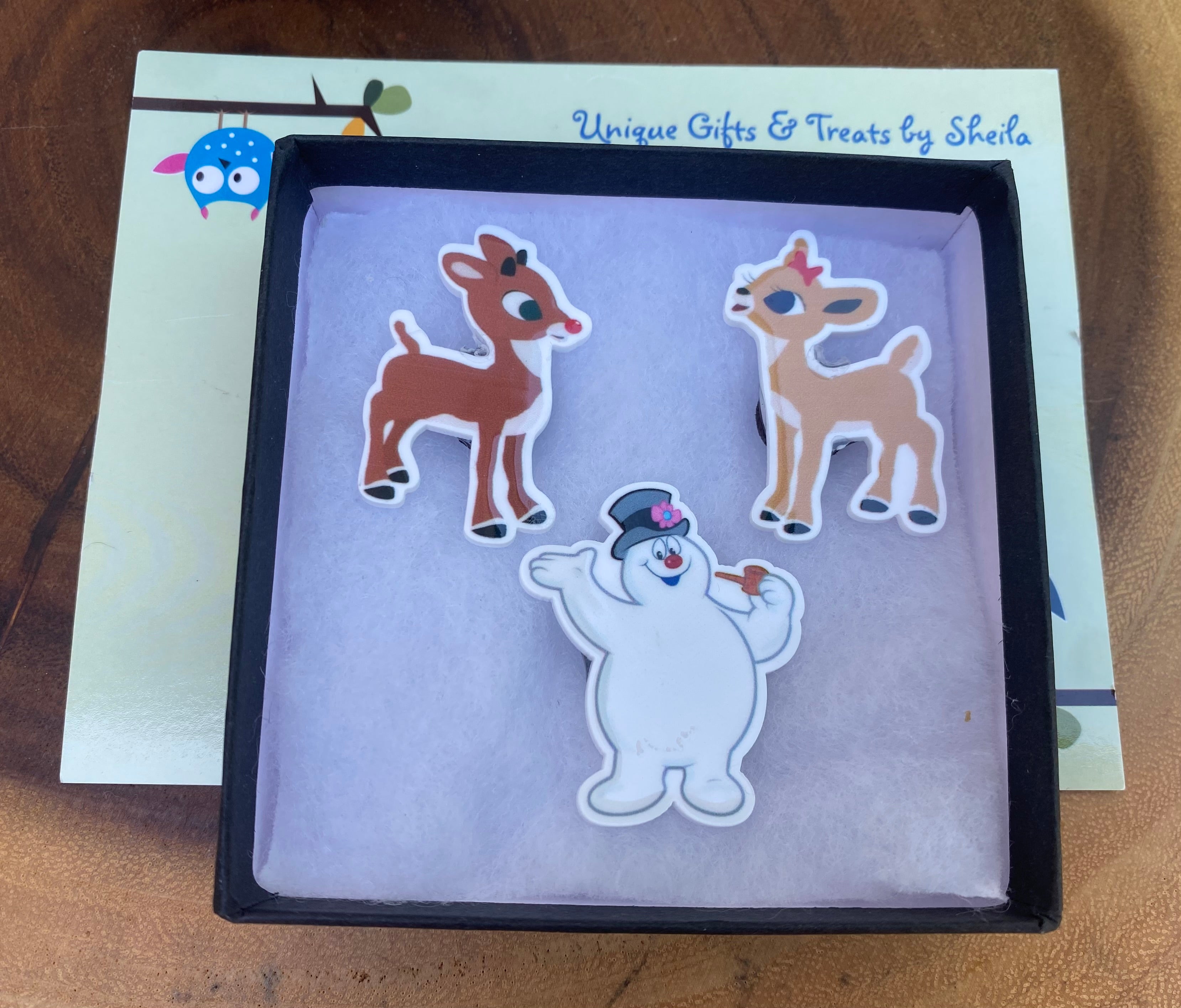 Christmas Magnets; Frosty Magnet; Rudolph Magnet