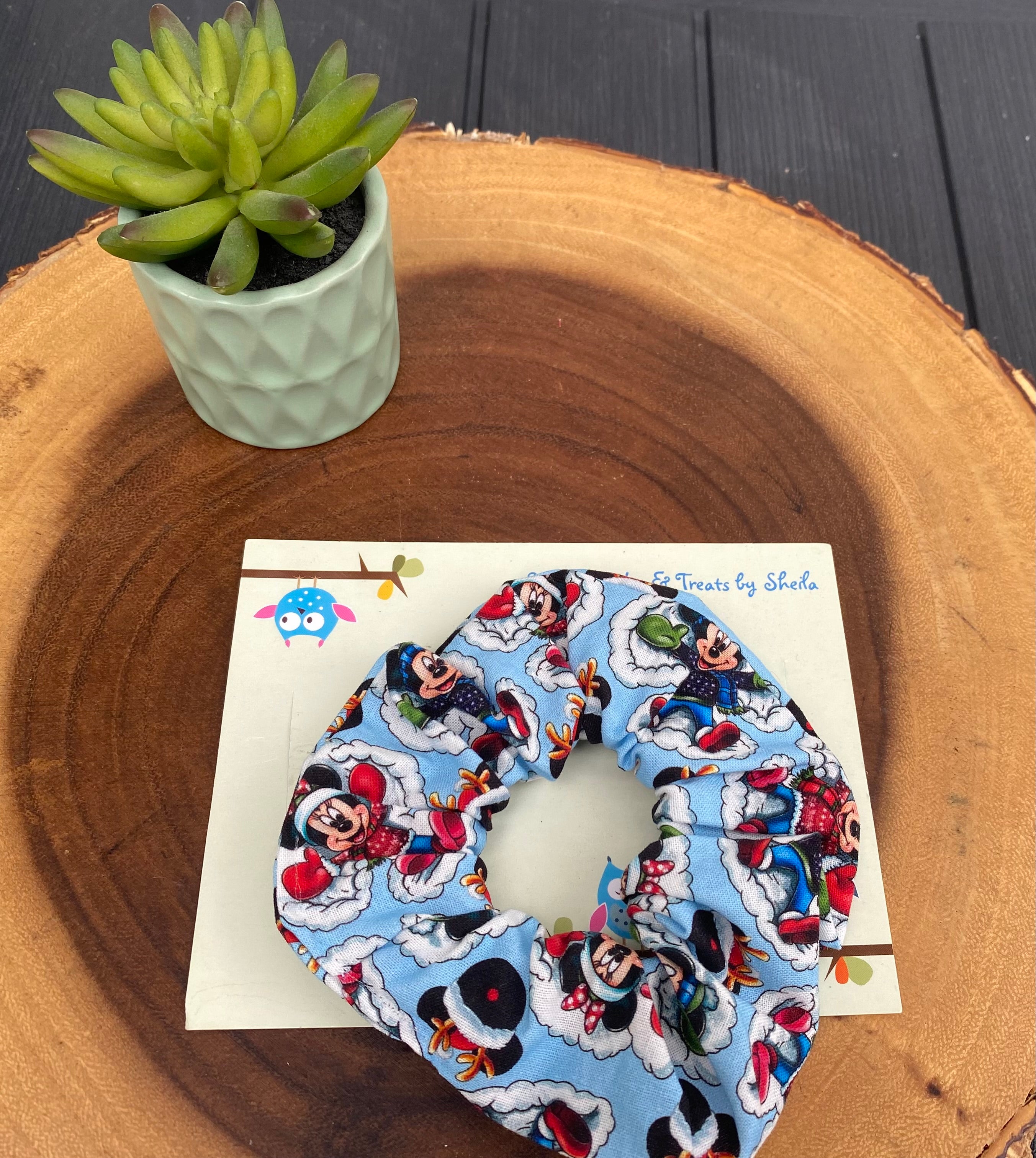 Disney Mickey Snow Angel Scrunchie