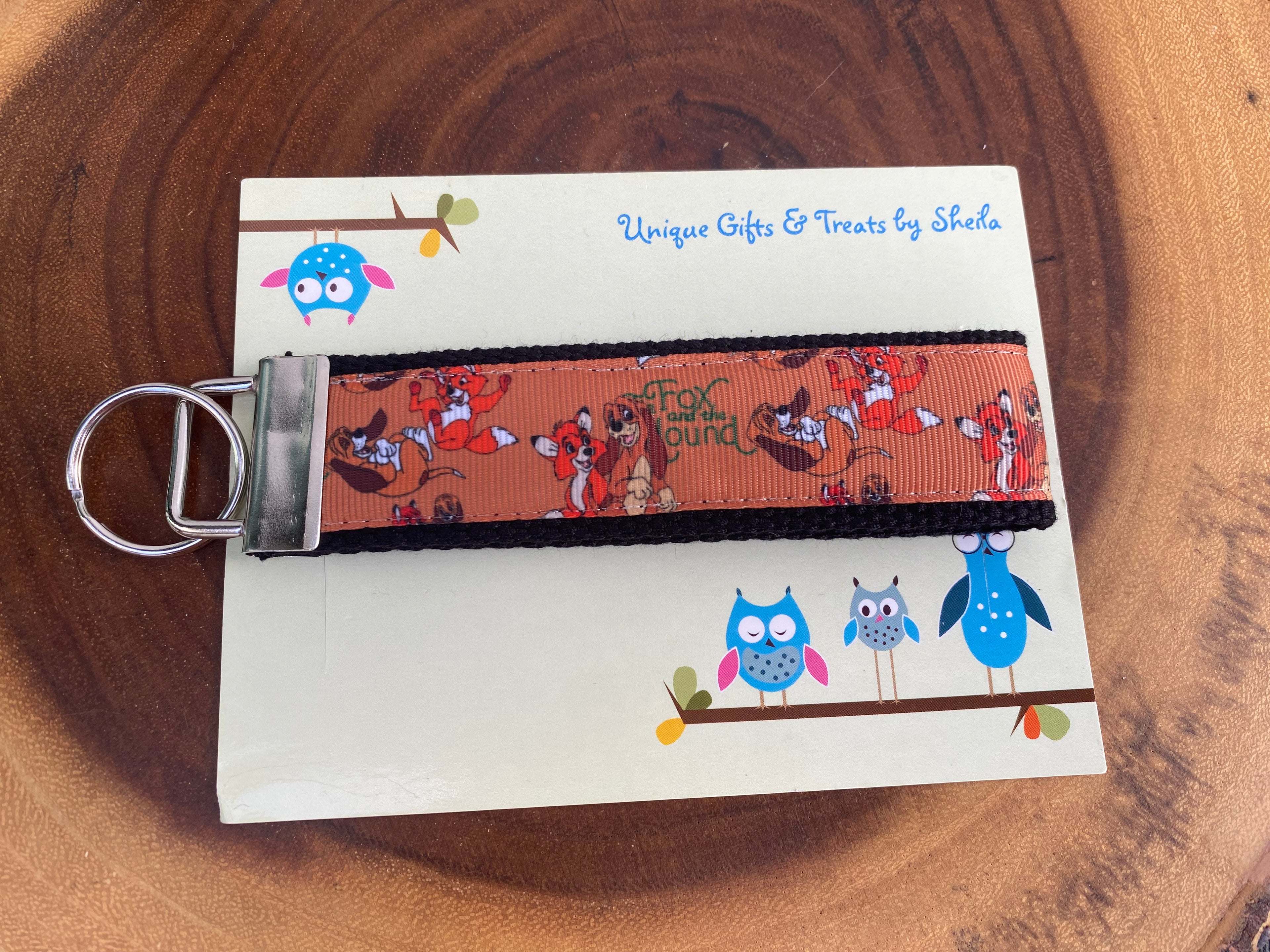 Fox and The Hound Keychain; Keyfob