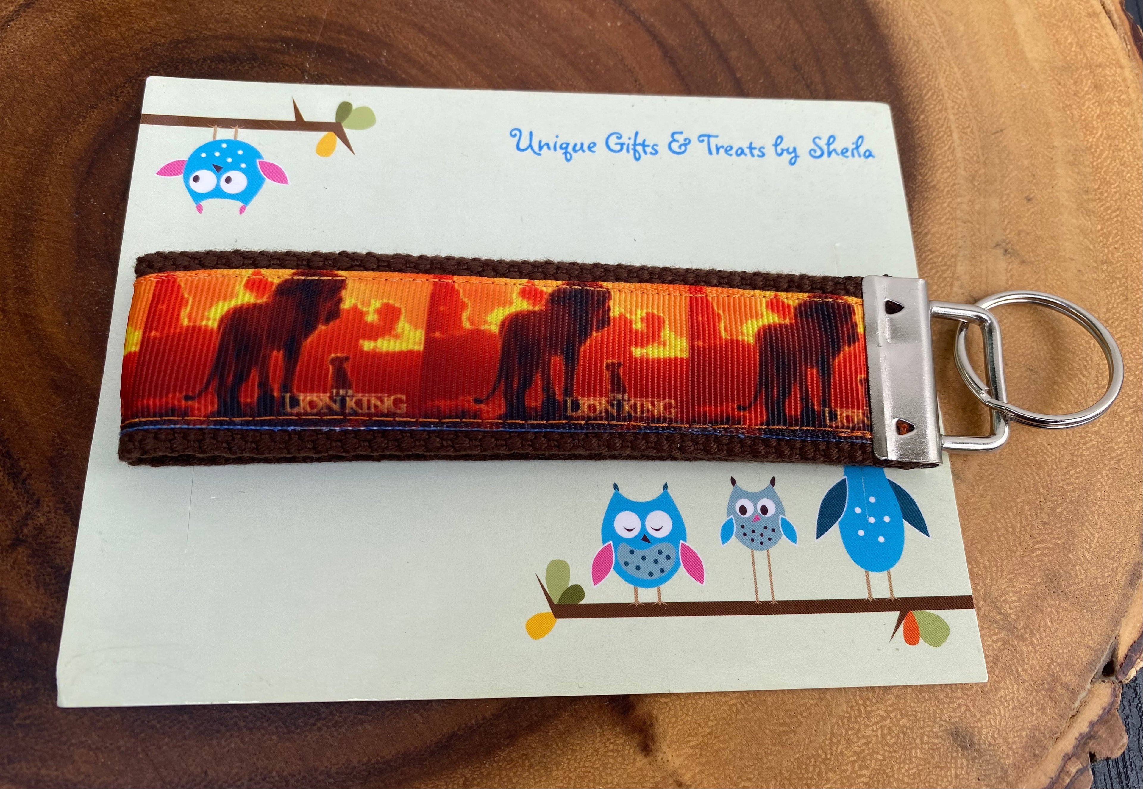Lion King; Simba and Mufasa Keychain; Keyfob