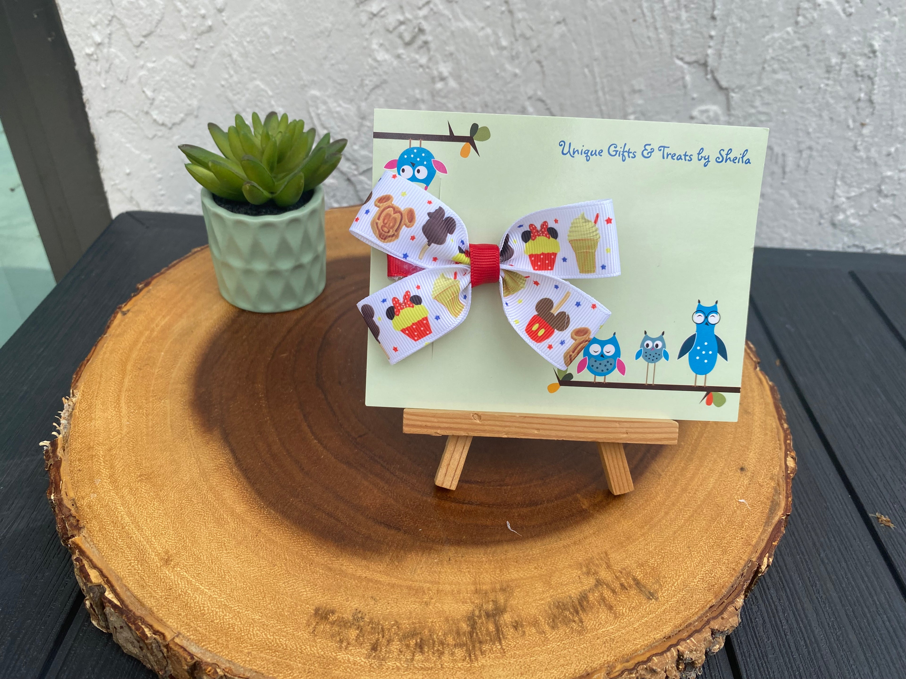 Disney Snacks Hairbow