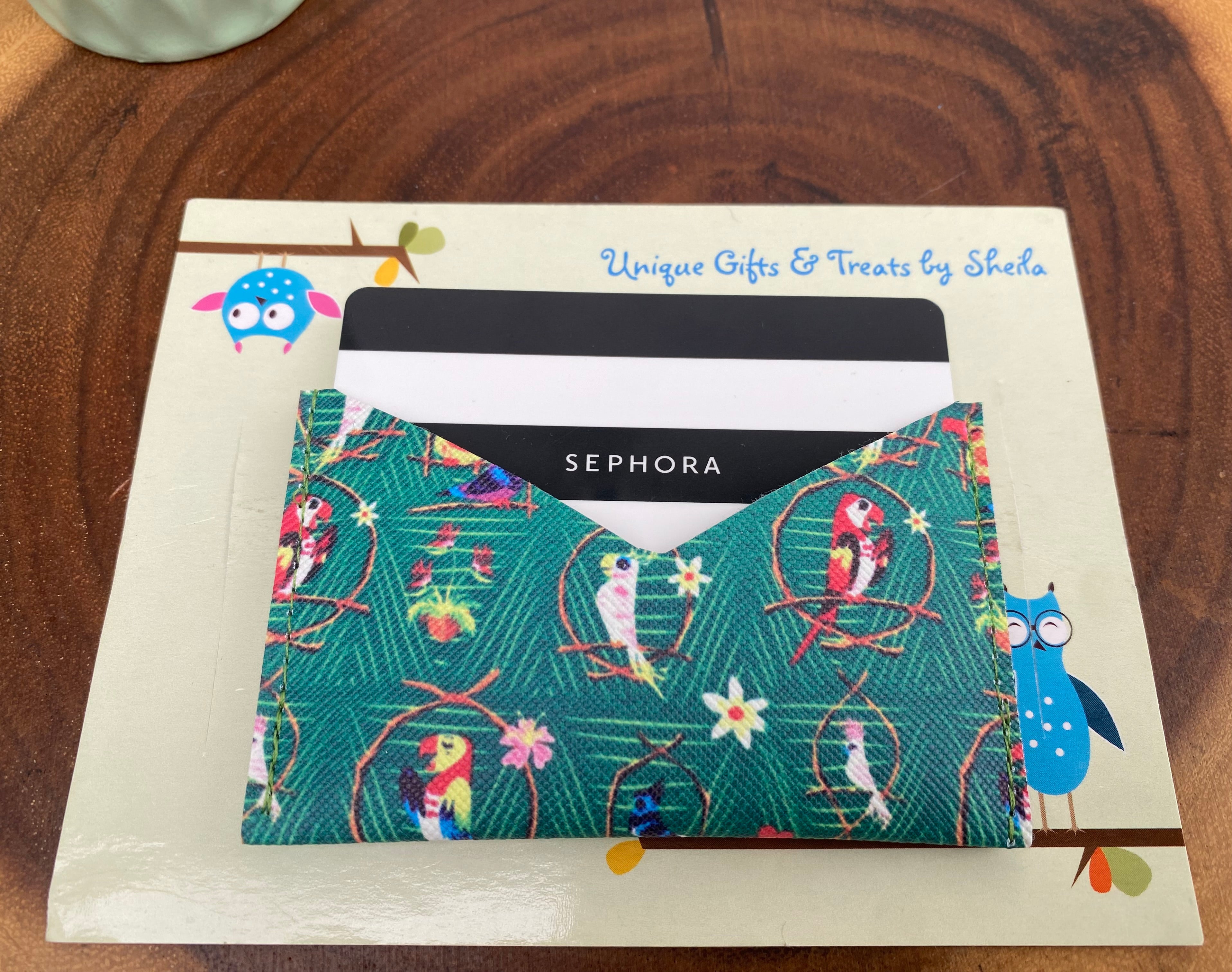 Tiki Room; Parrot Gift Card Holder